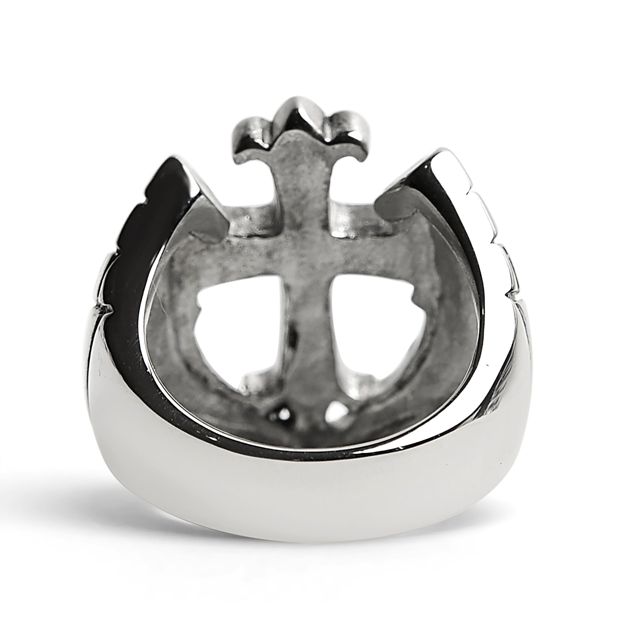 Detailed Cutout Cross Stainless Steel Ring / SCR4018、mySite、dreamappss