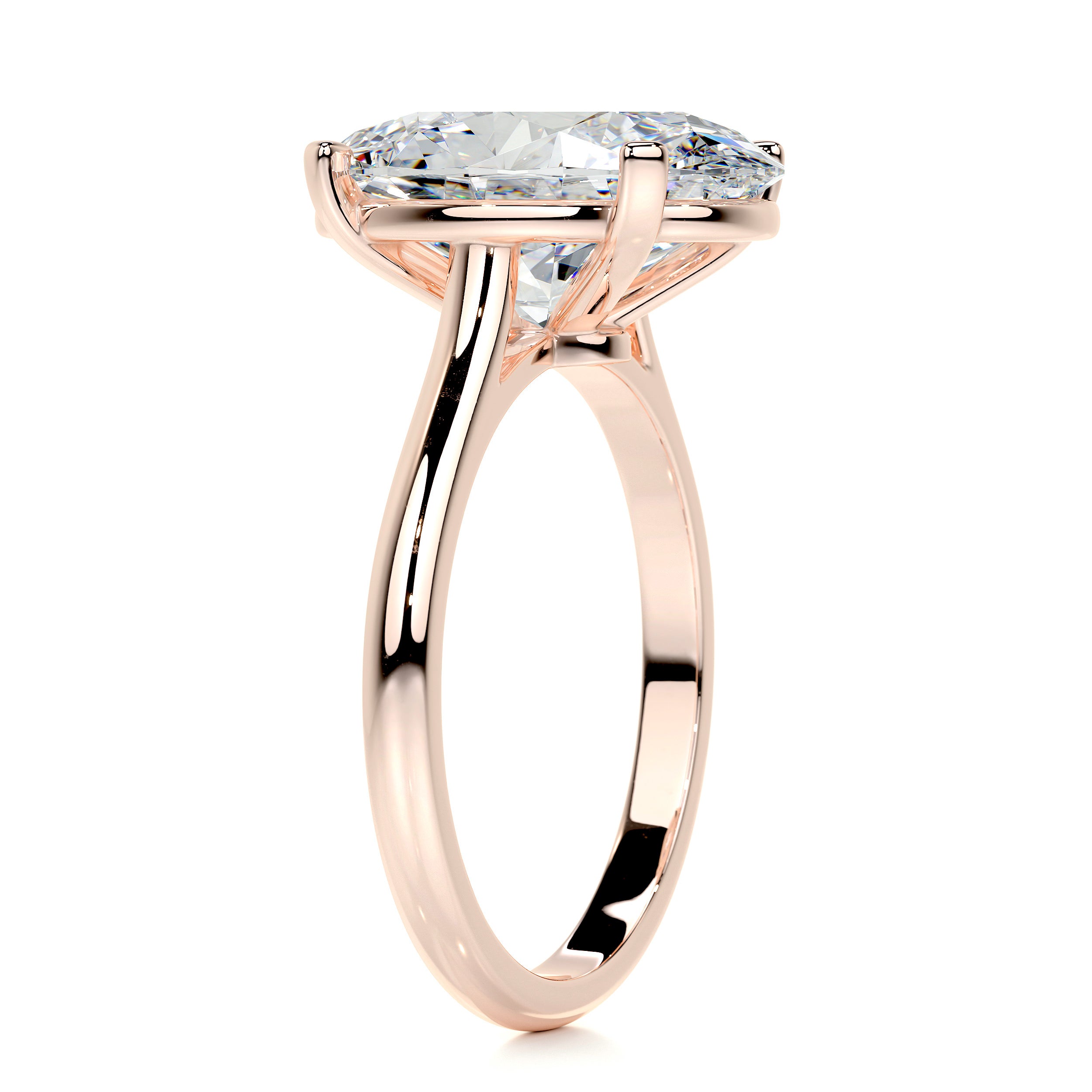 Ozi Moissanite Ring -14K Rose Gold、mySite、hinf8tx79