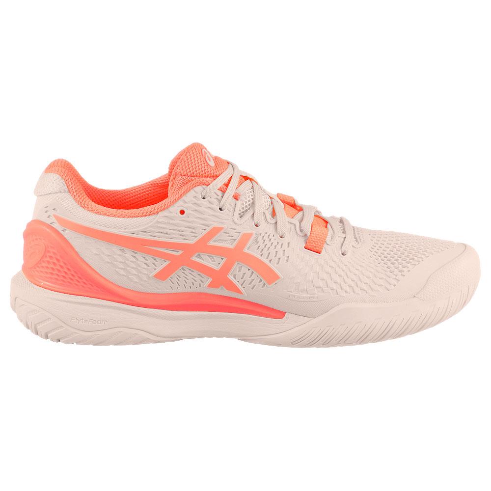 Asics Women's Gel-Resolution 9 - Pearl Pink/Sun Coral、mySite、neckold