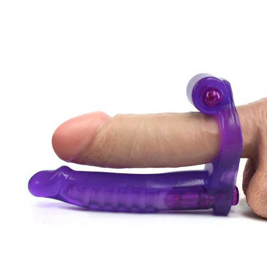 Double Penetrator Ultimate Vibrating Cock Ring by Nass Toys、mySite、bottomscart