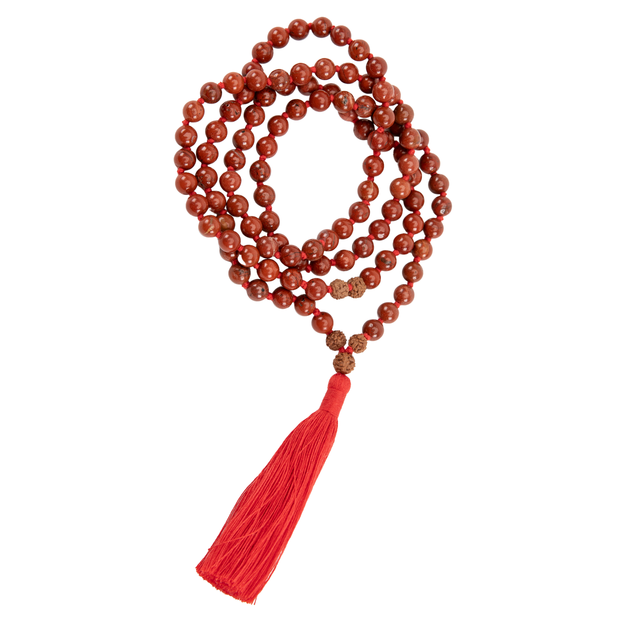 Handmade Prayer Beads: Red Jasper Mala、mySite、topwebapps