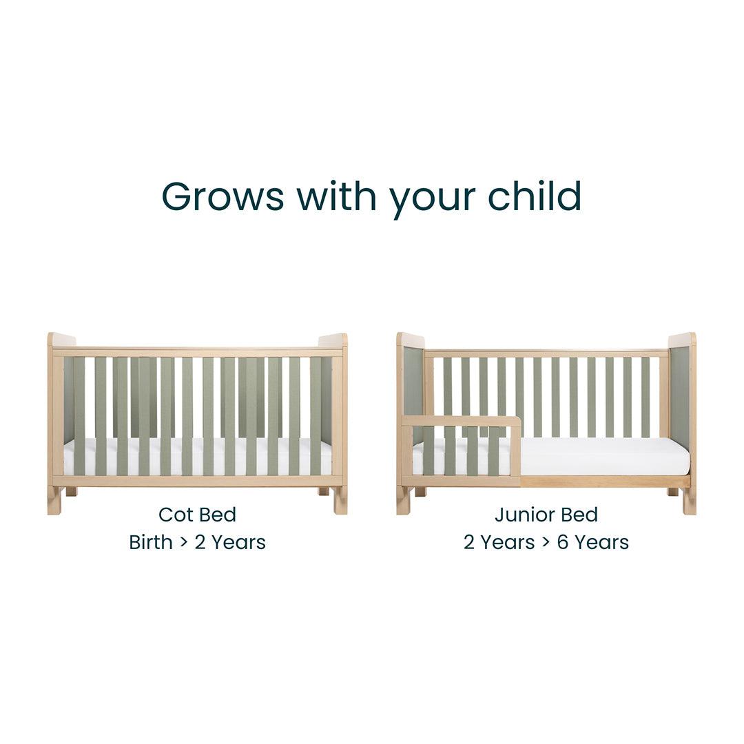  Tutti Bambini Kuba Cot Bed - Golden Oak / Sage Weave、mySite、merchandisen