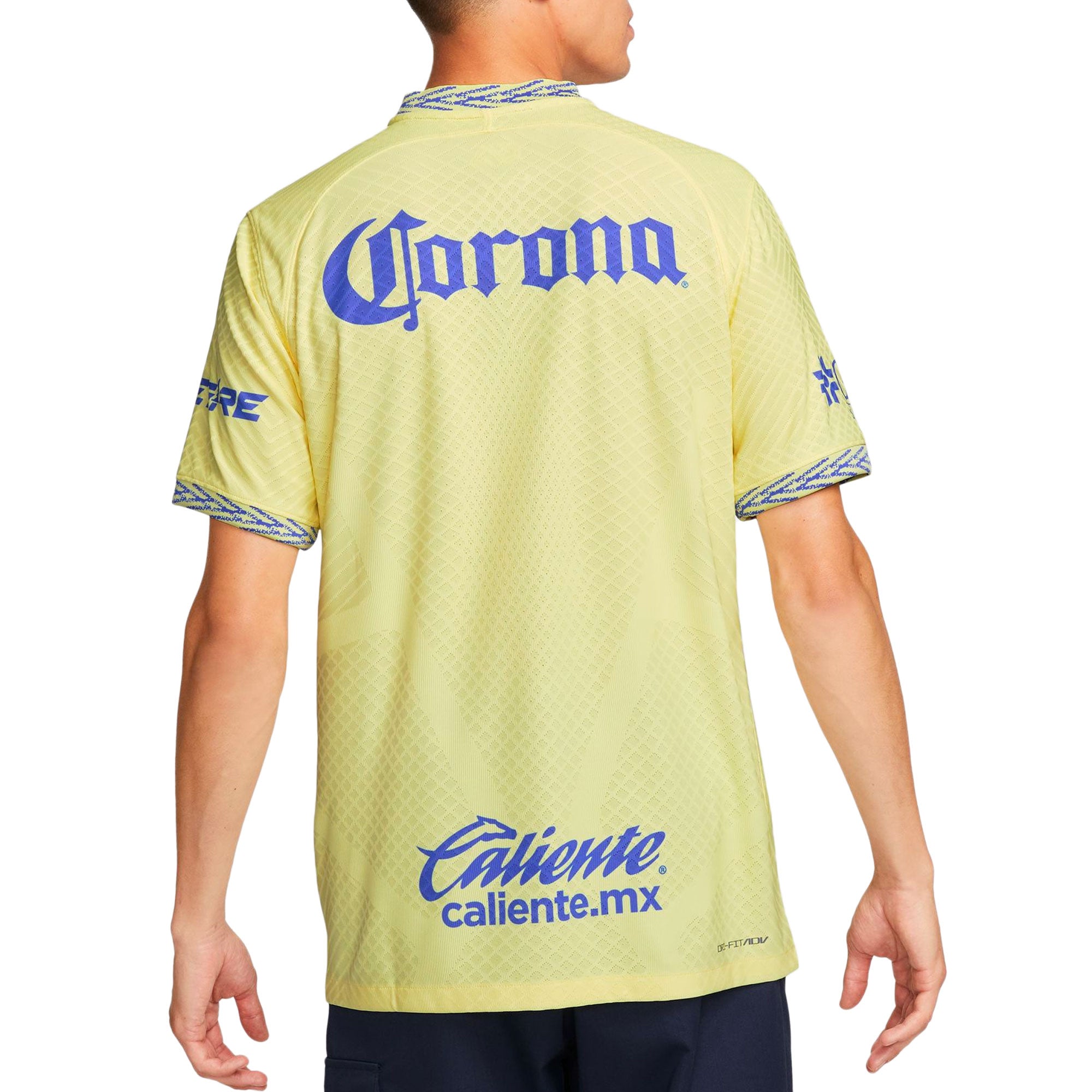 Nike Men's Club America 2022/23 Dri-FIT ADV Home Jersey Lemon Chiffon/Blue、mySite、bottomscart
