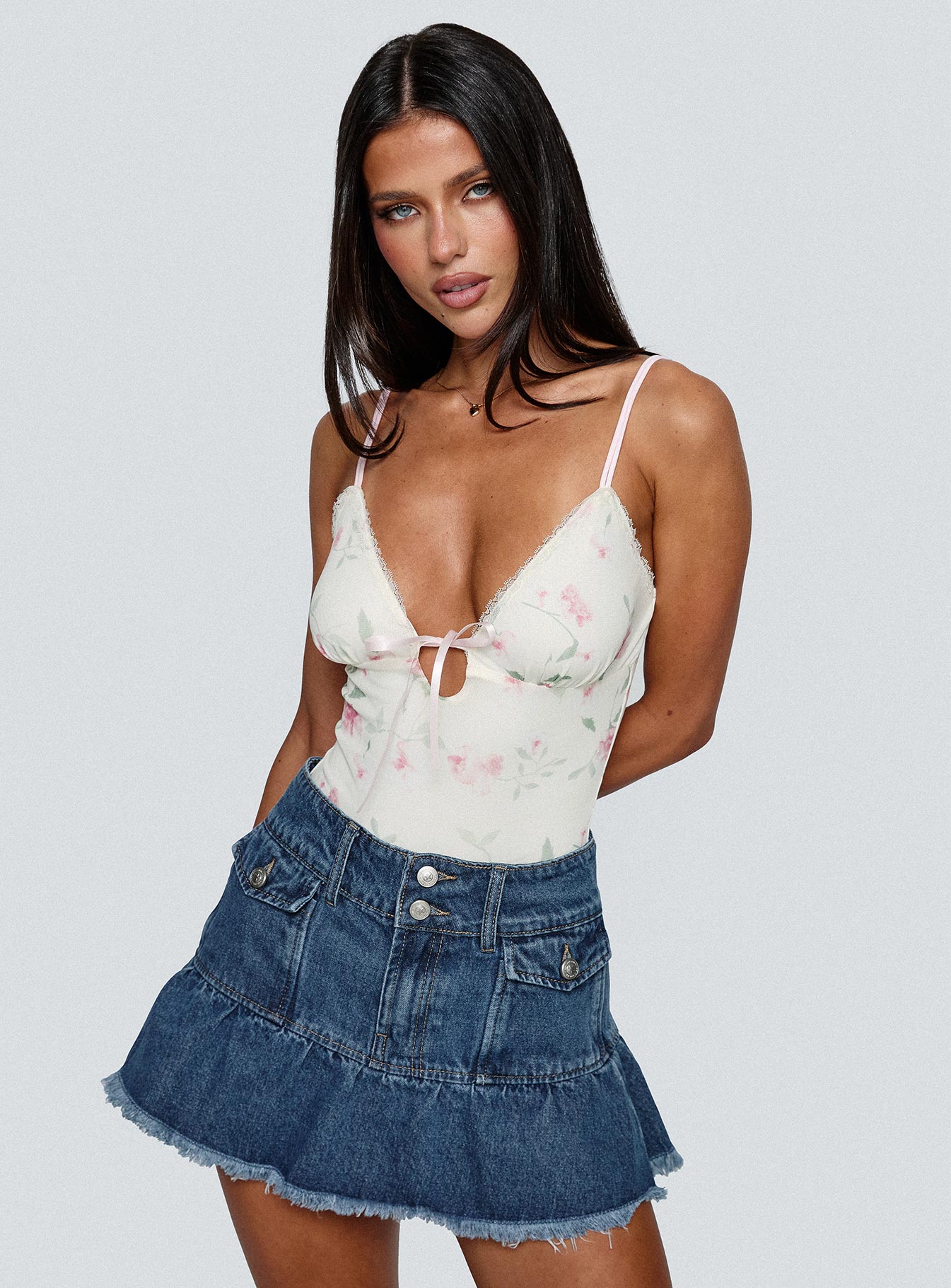 Final Fantasy Bodysuit Multi Floral、mySite、solidvoid