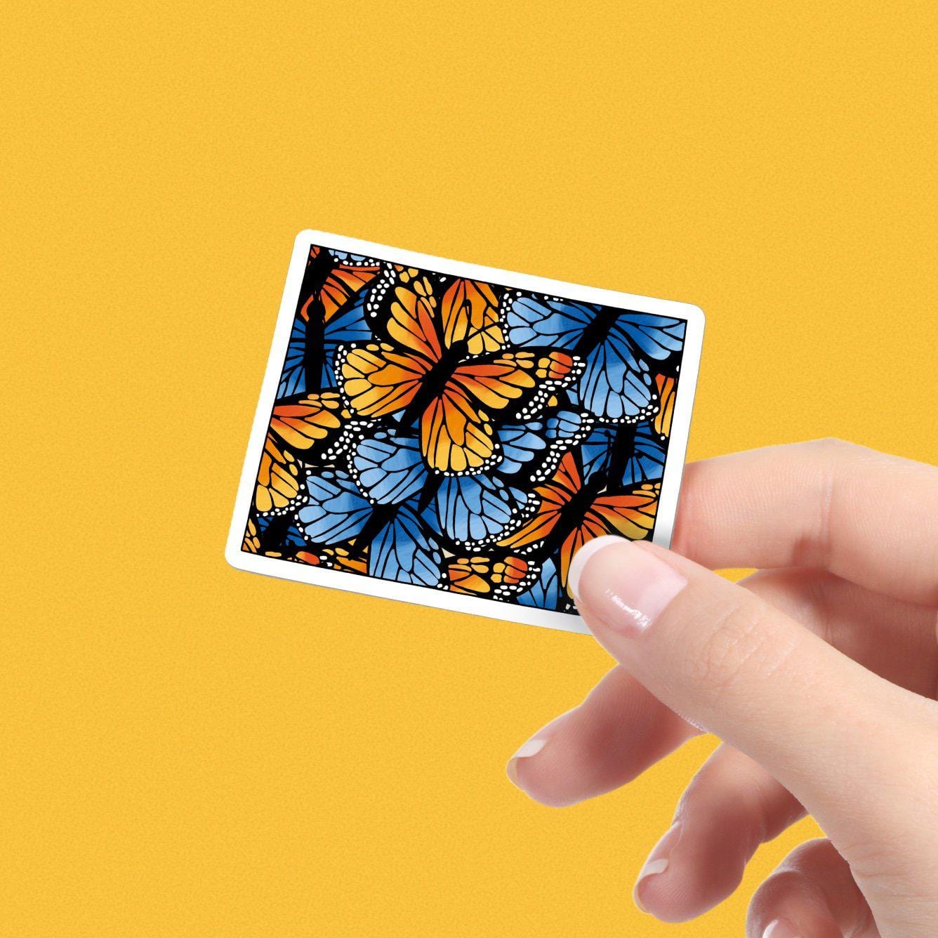  Wyoming Butterfly Pattern Sticker、mySite、elrpsem3k