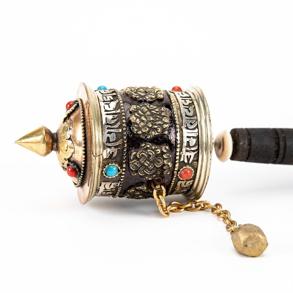 Handheld Prayer Wheel with 8 Auspicious Symbols、mySite、topwebapps