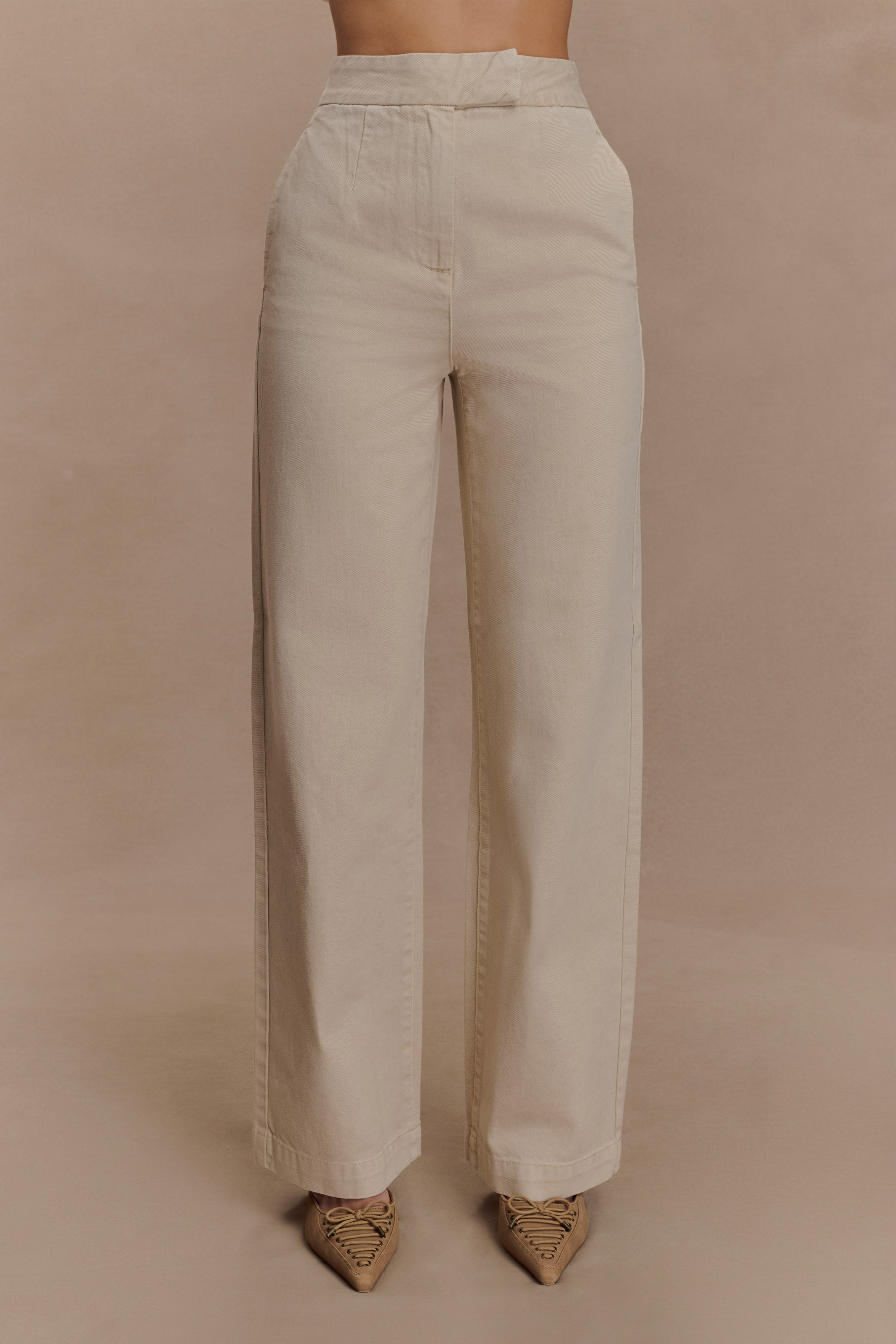 Rayne Wide Leg Denim Jeans - Stone Wash、mySite、solidvoid