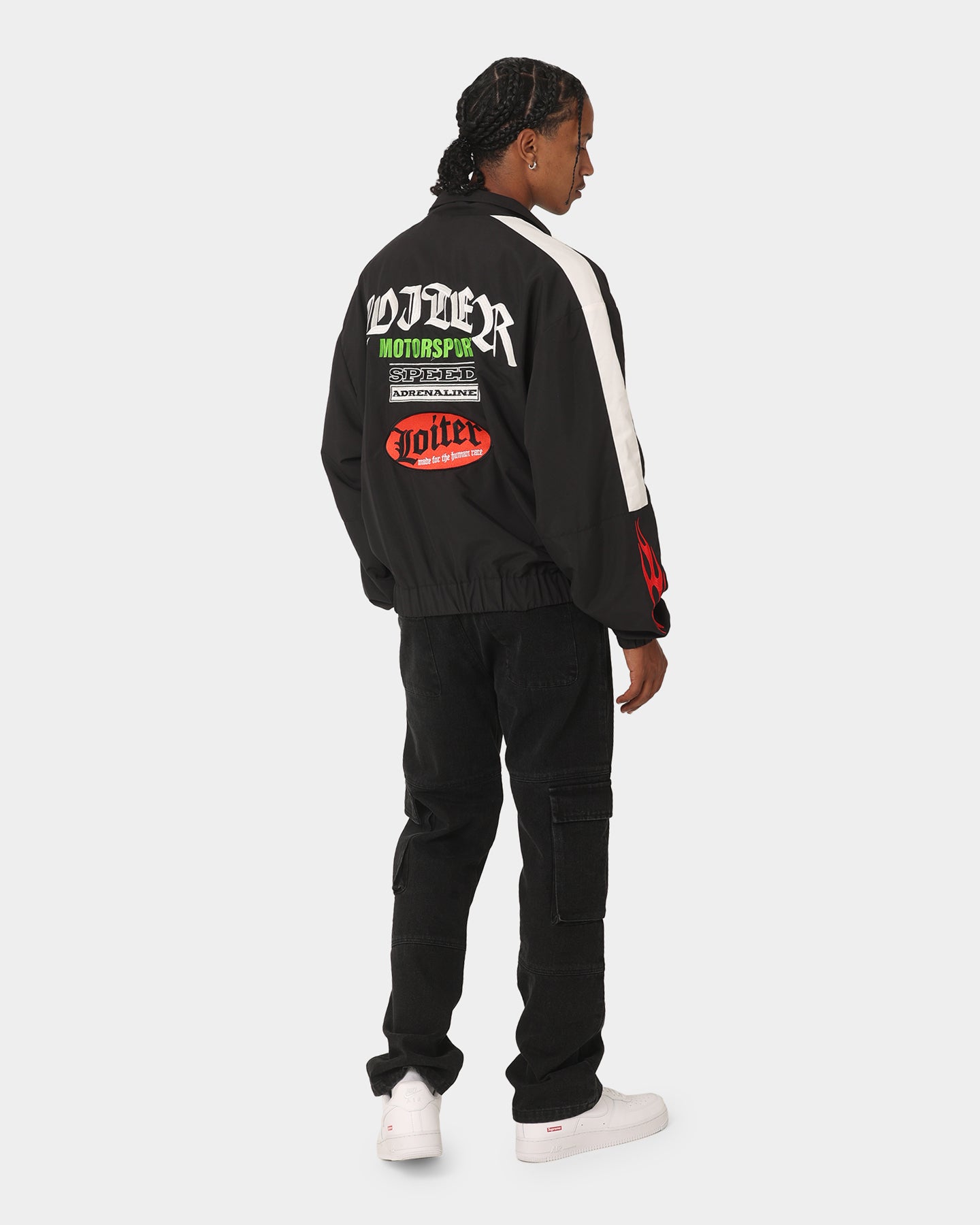 Loiter Speedway Windbreaker Jacket Black、mySite、zt4zffjzw