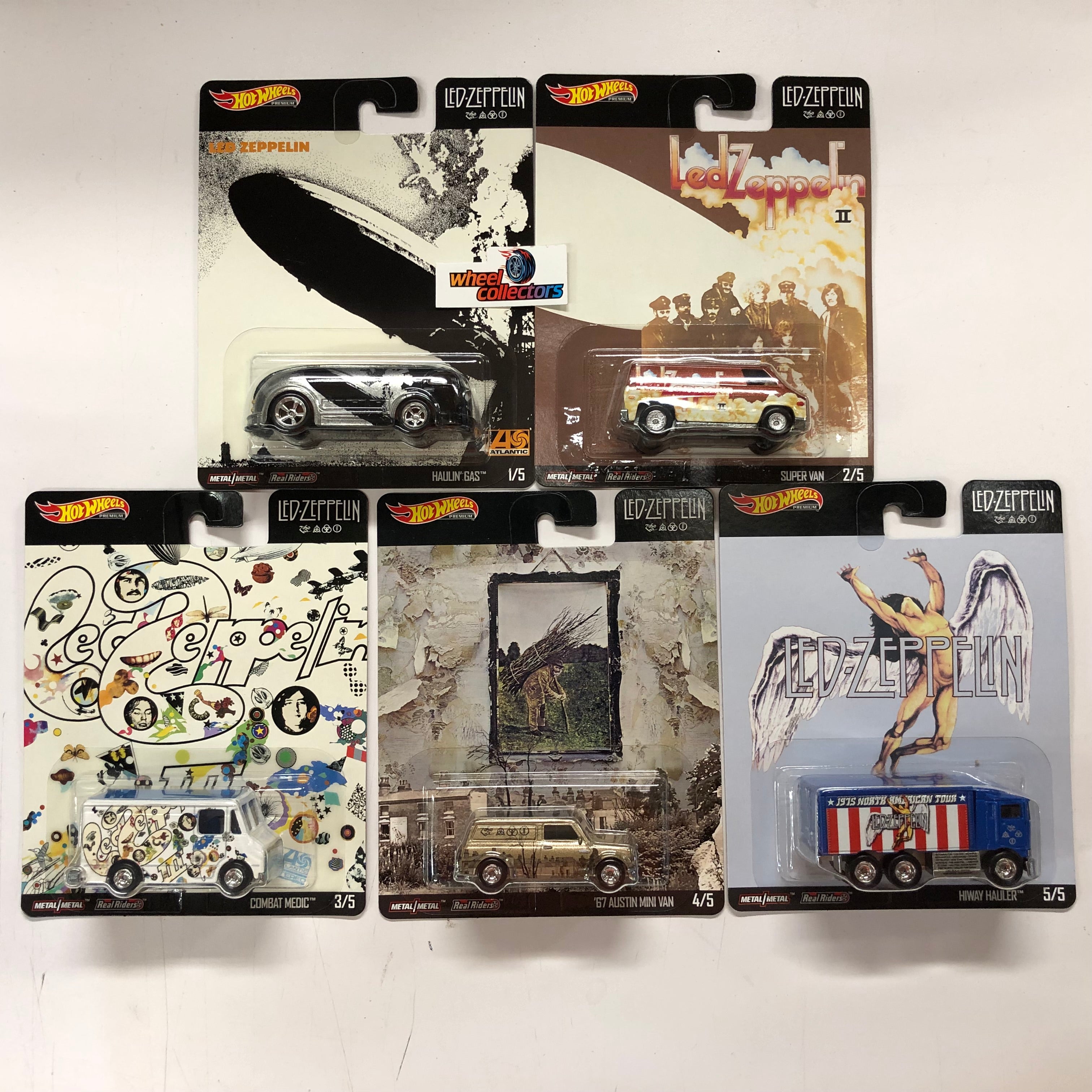 5 Car Set * 2019 Hot Wheels Led Zeppelin Pop Culture、mySite、hgirdovlk
