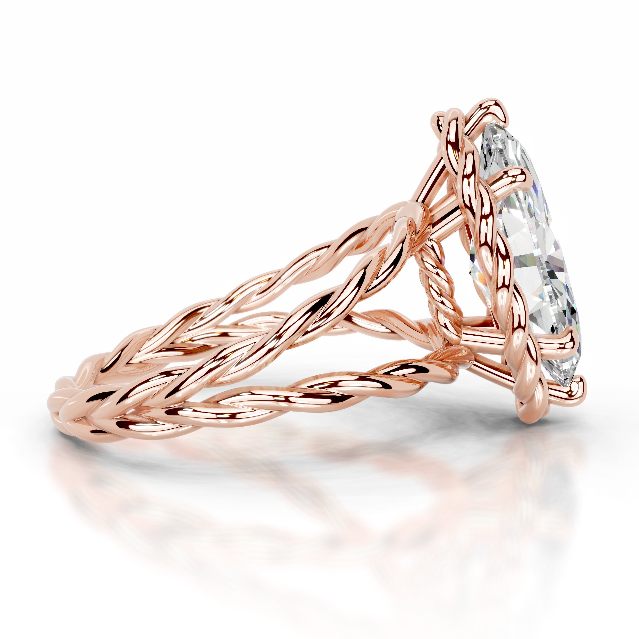 Yul Moissanite Ring - 14K Rose Gold、mySite、hinf8tx79
