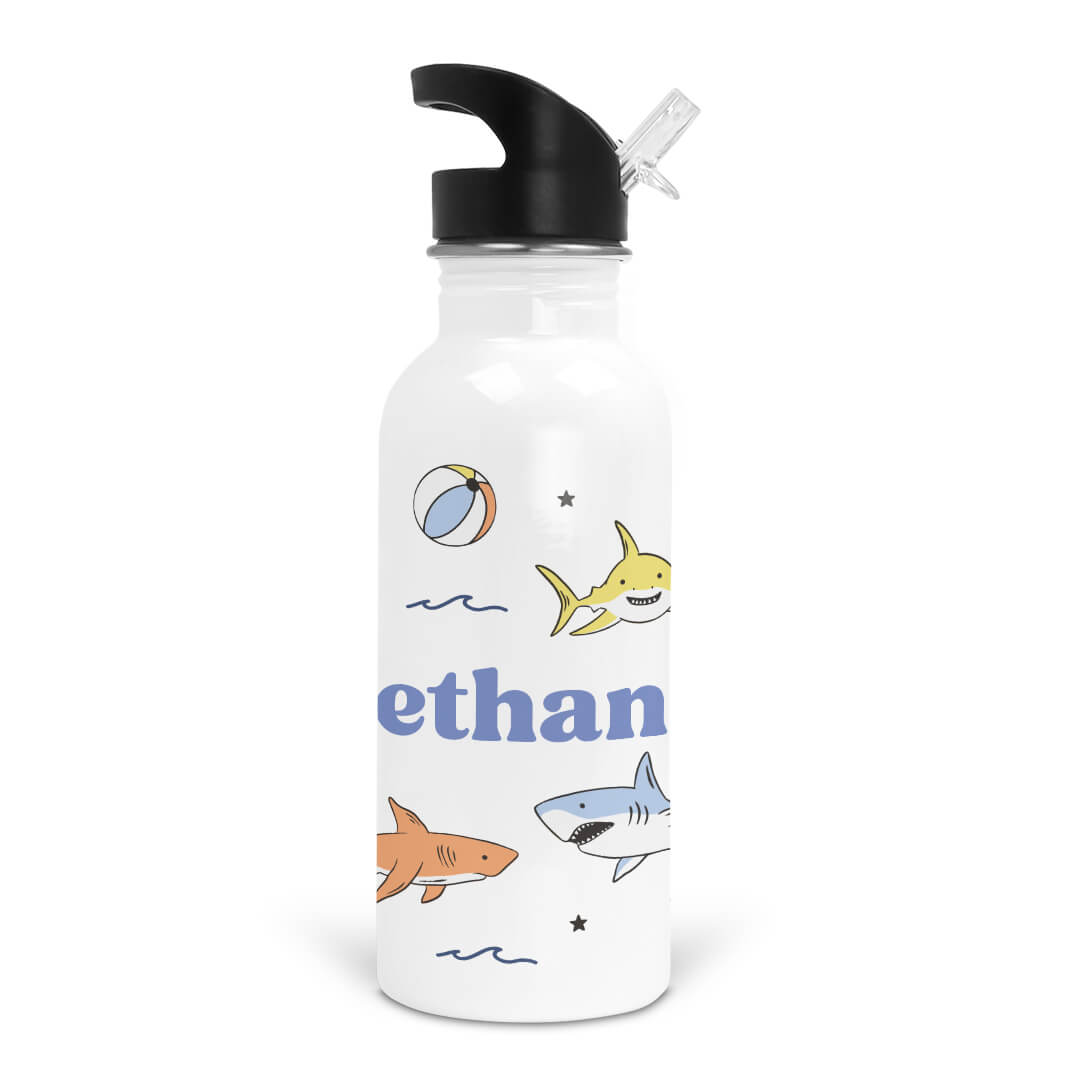 Shark Bait Personalized Kids Water Bottle、mySite、layawaytickets