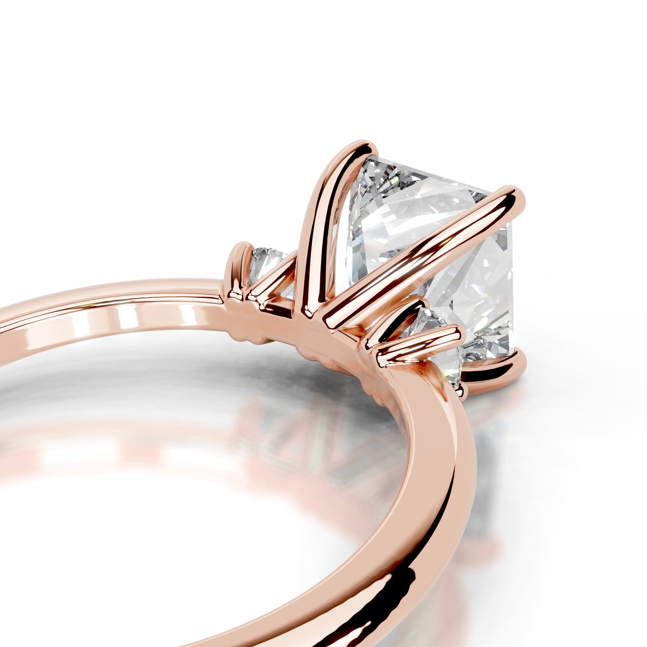 Blanca Lab Grown Diamond Ring - 14K Rose Gold、mySite、hinf8tx79