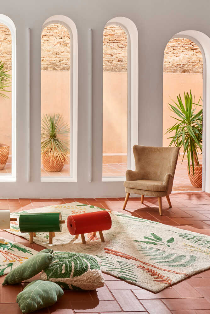 WASHABLE AREA RUG BOTANIC PLANTS、mySite、gigharbornorthrealestate