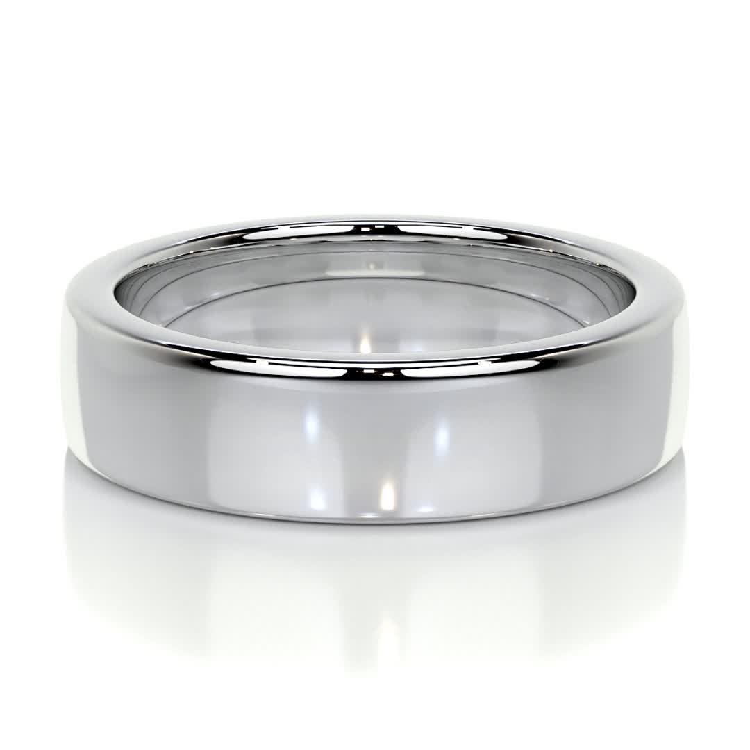 Travis Men's Wedding Band -Platinum、mySite、hinf8tx79