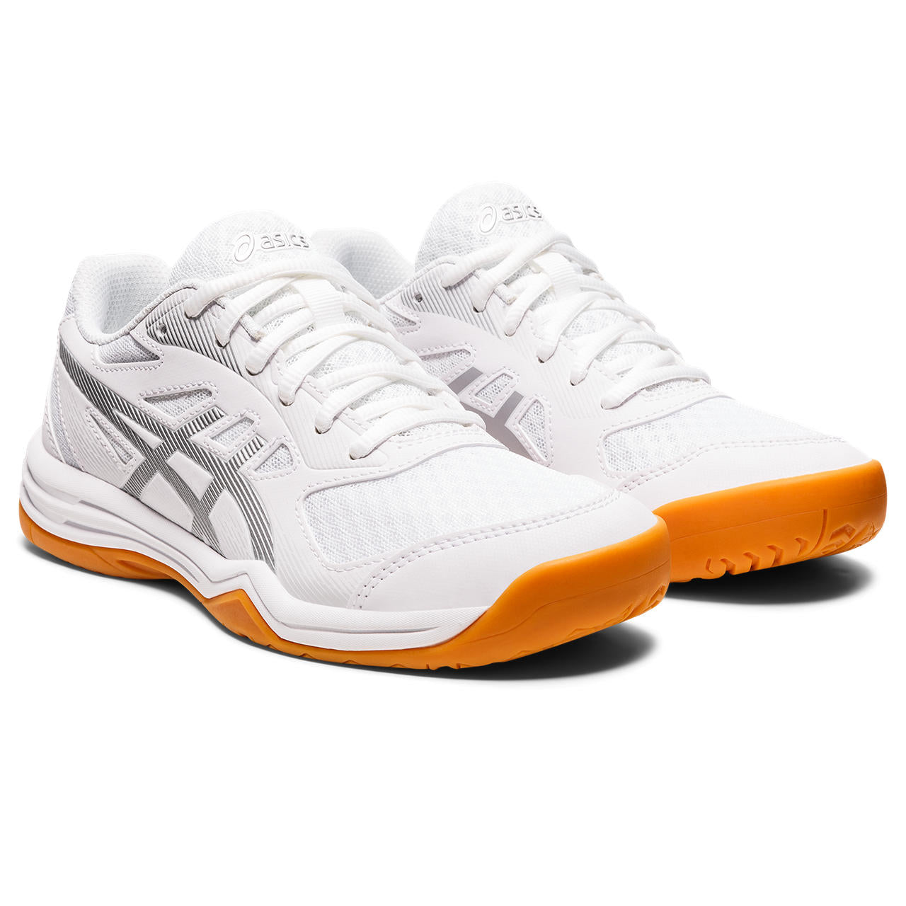 Asics Gel Upcourt 5 Women's Indoor Court Shoe (White/Pure Silver)