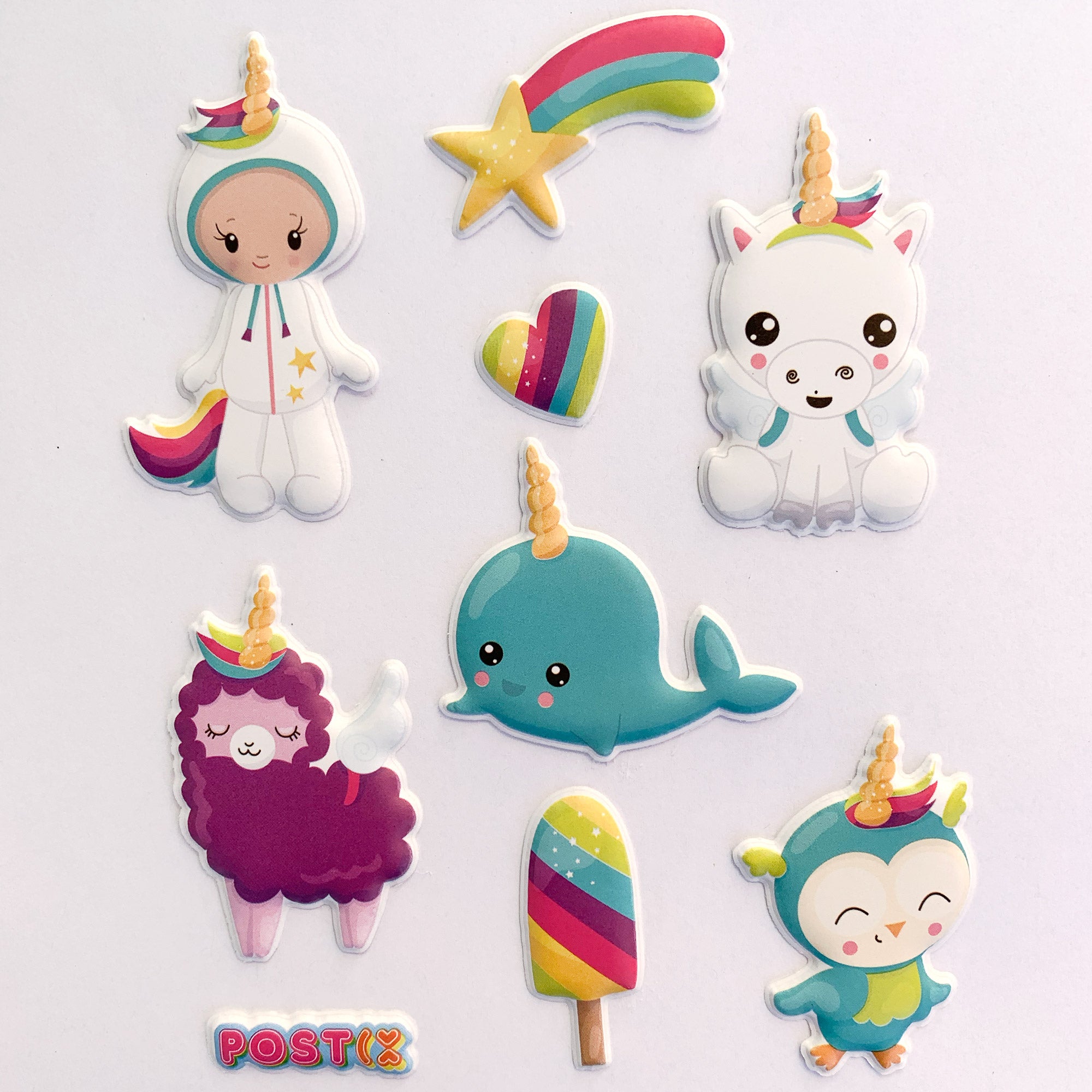  Who Wants to be a Unicorn 3D Sticker Sheet、mySite、ghnorth
