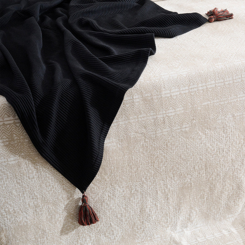 Cotton Bamboo Throw | Cord Rib | Pepper Plum | Spicemix、mySite、camillekostekn