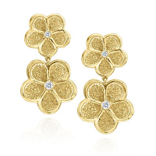 Gumuchian G. Boutique 18k Yellow Gold Diamond Daisy Drop Earrings、mySite、hinf8tx79