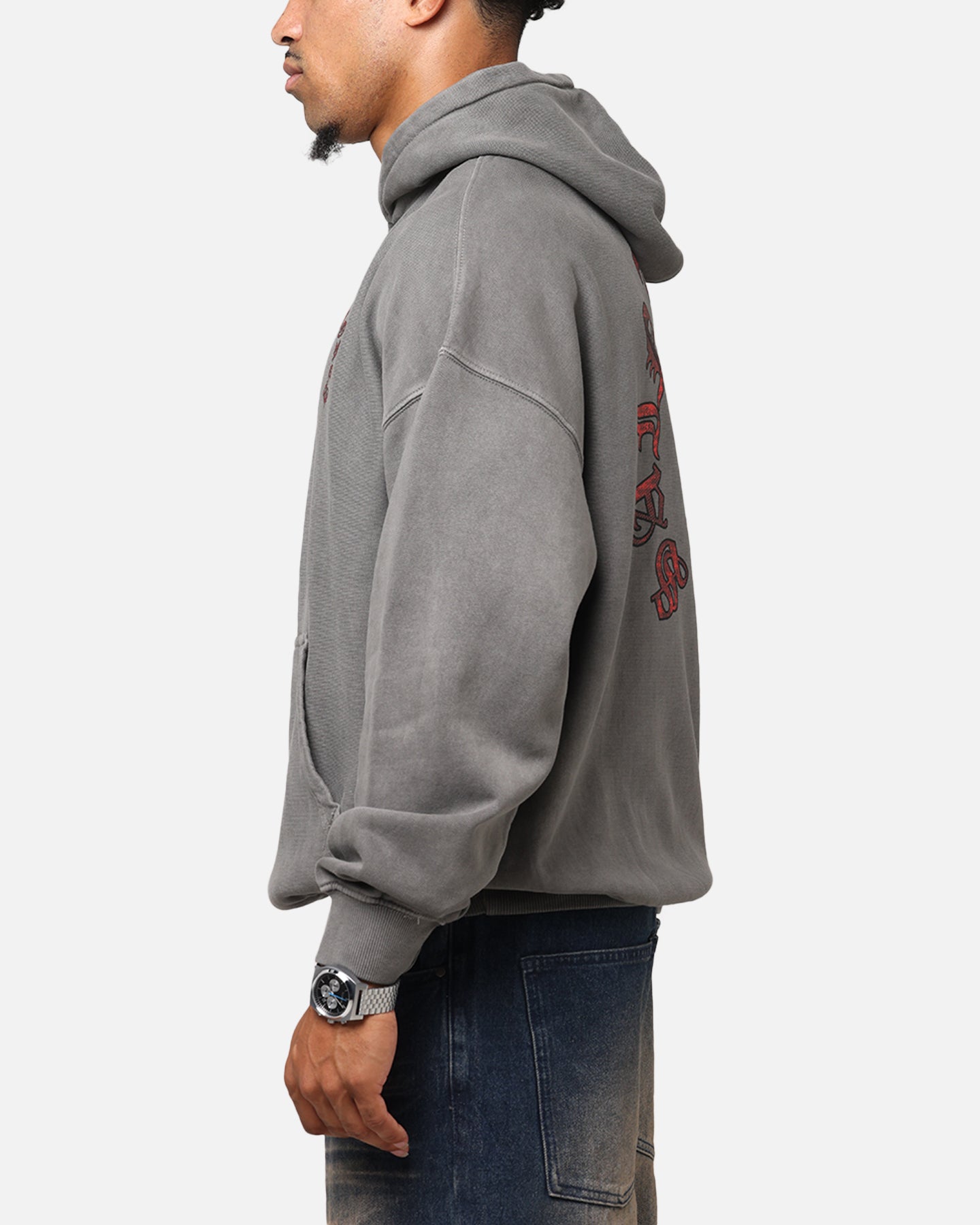 Saint Morta Worldwide Boxy Hoodie Washed Charcoal、mySite、zt4zffjzw