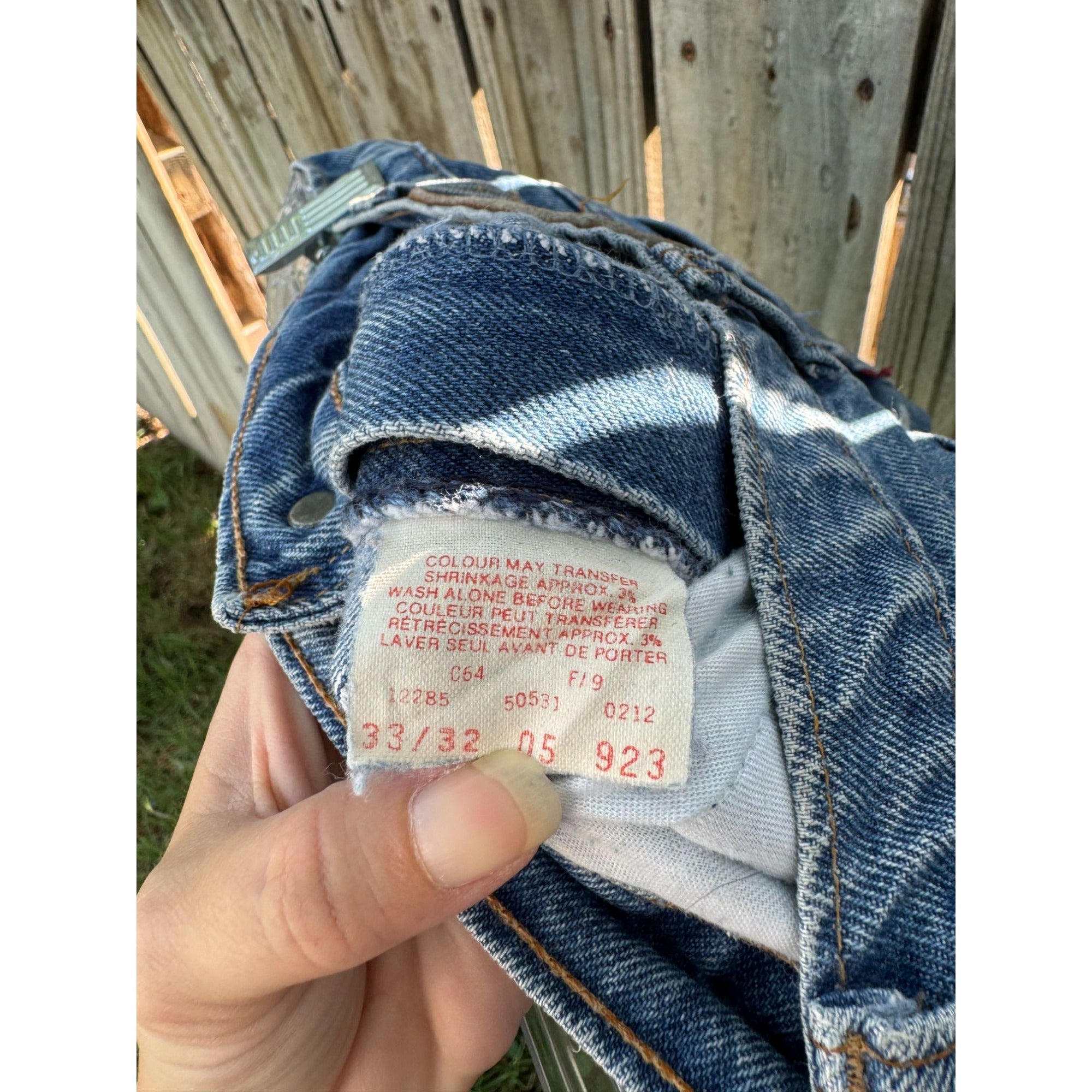 90's Levi's 531 Medium Wash Cut Off Raw Hem Denim Jean Shorts 33、mySite、garagedoors4me