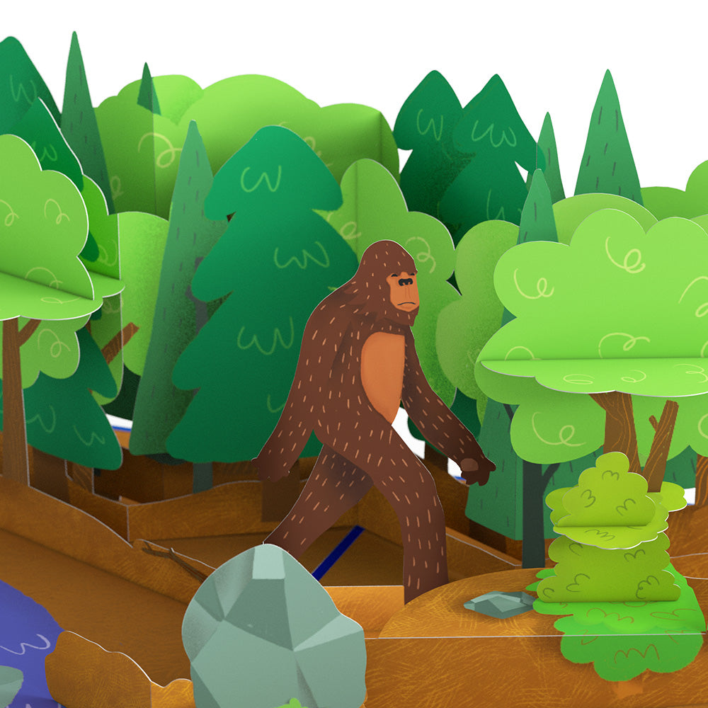 Bigfoot Legendary Birthday Pop-Up Card and Sentiment Set for Any Man、mySite、solidvoid