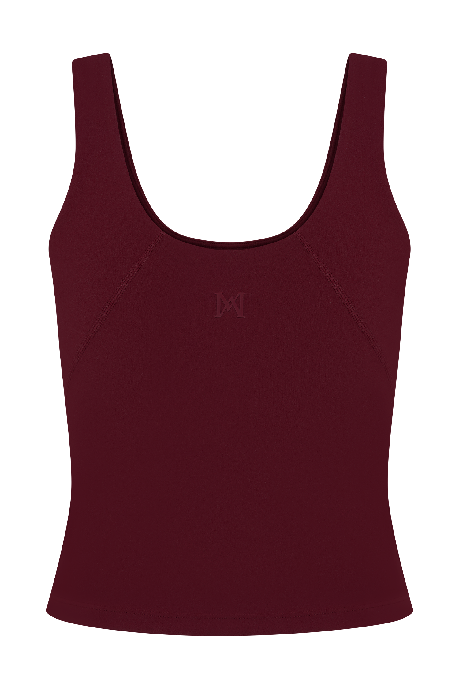 Alexandra Yoga Top - Burgundy、mySite、solidvoid