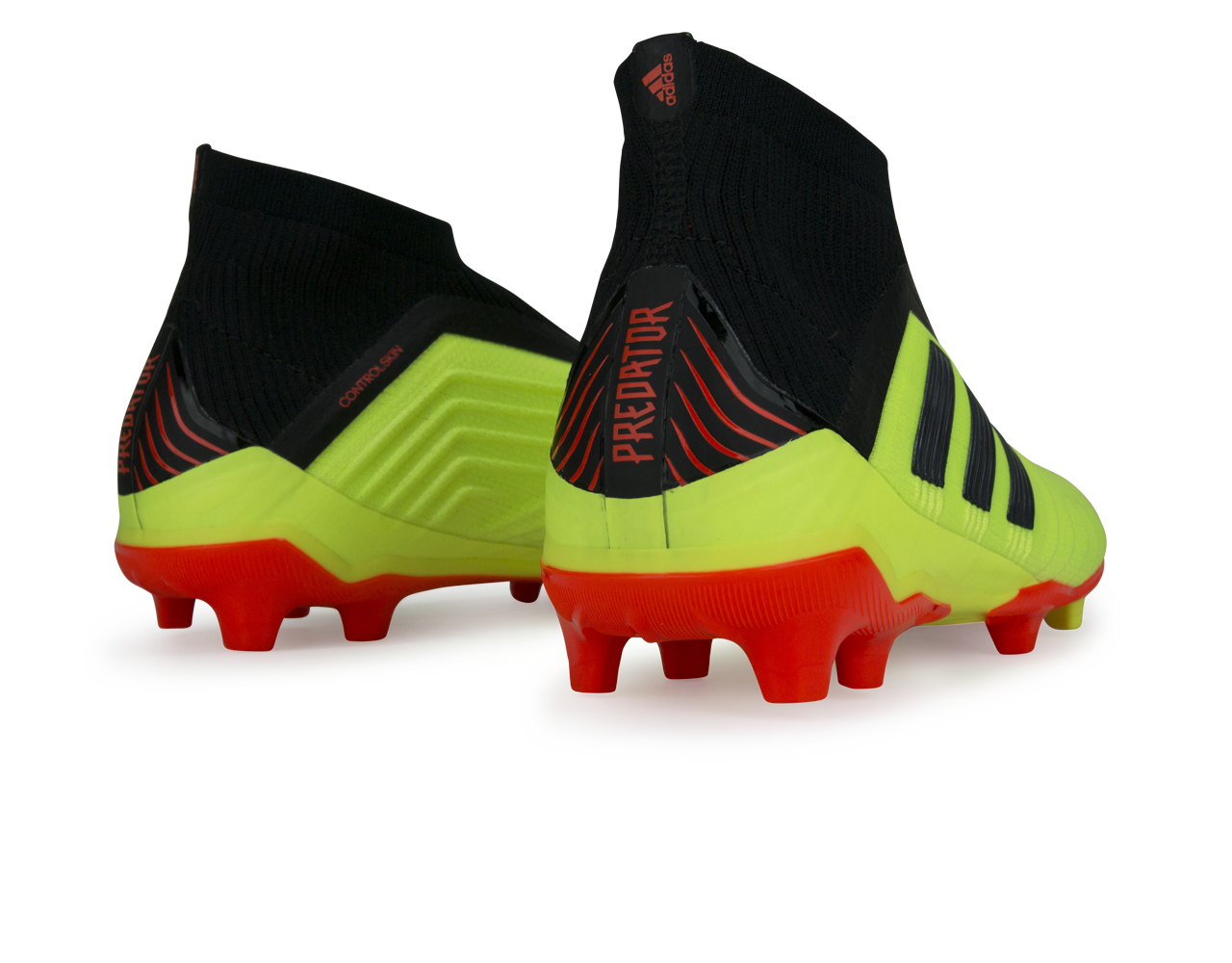 adidas Kids Predator 18+ FG Solar Yellow/Core Black/Solar Red、mySite、noshort
