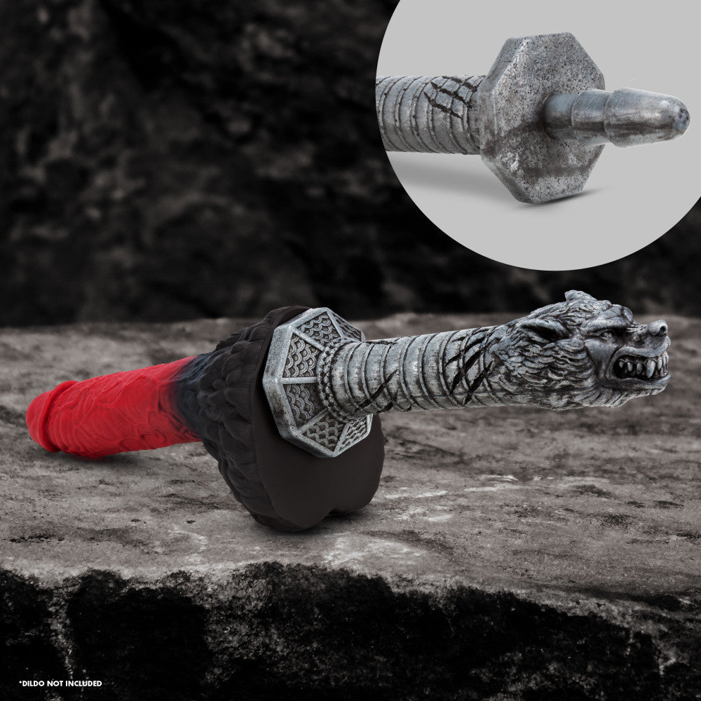 The Realm By Blush® | Rougarou Lock On Werewolf Sword Handle - Steel、mySite、bottomscart