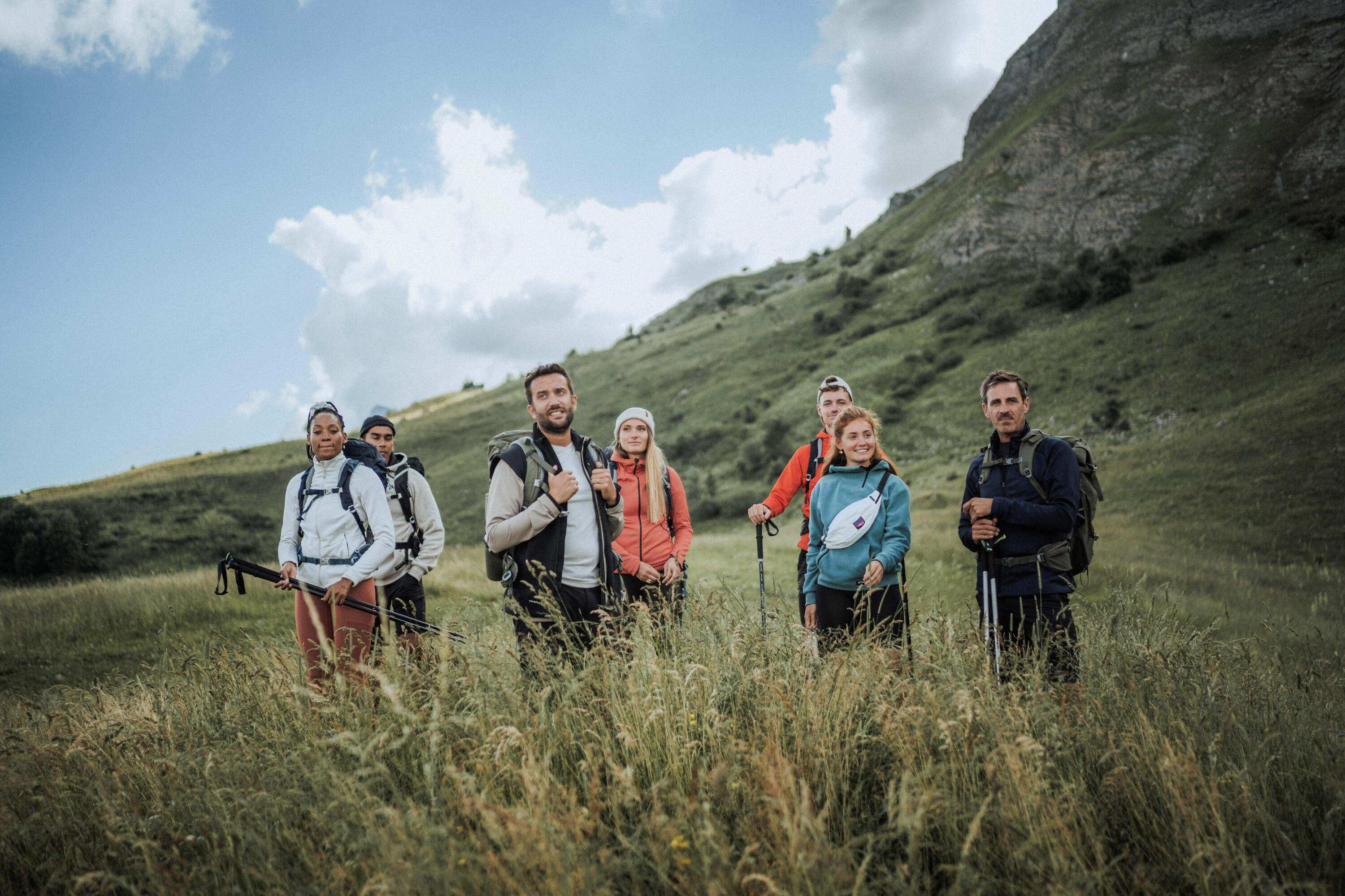 Quechua Men's MH520 Hood Hiking Fleece Jacket