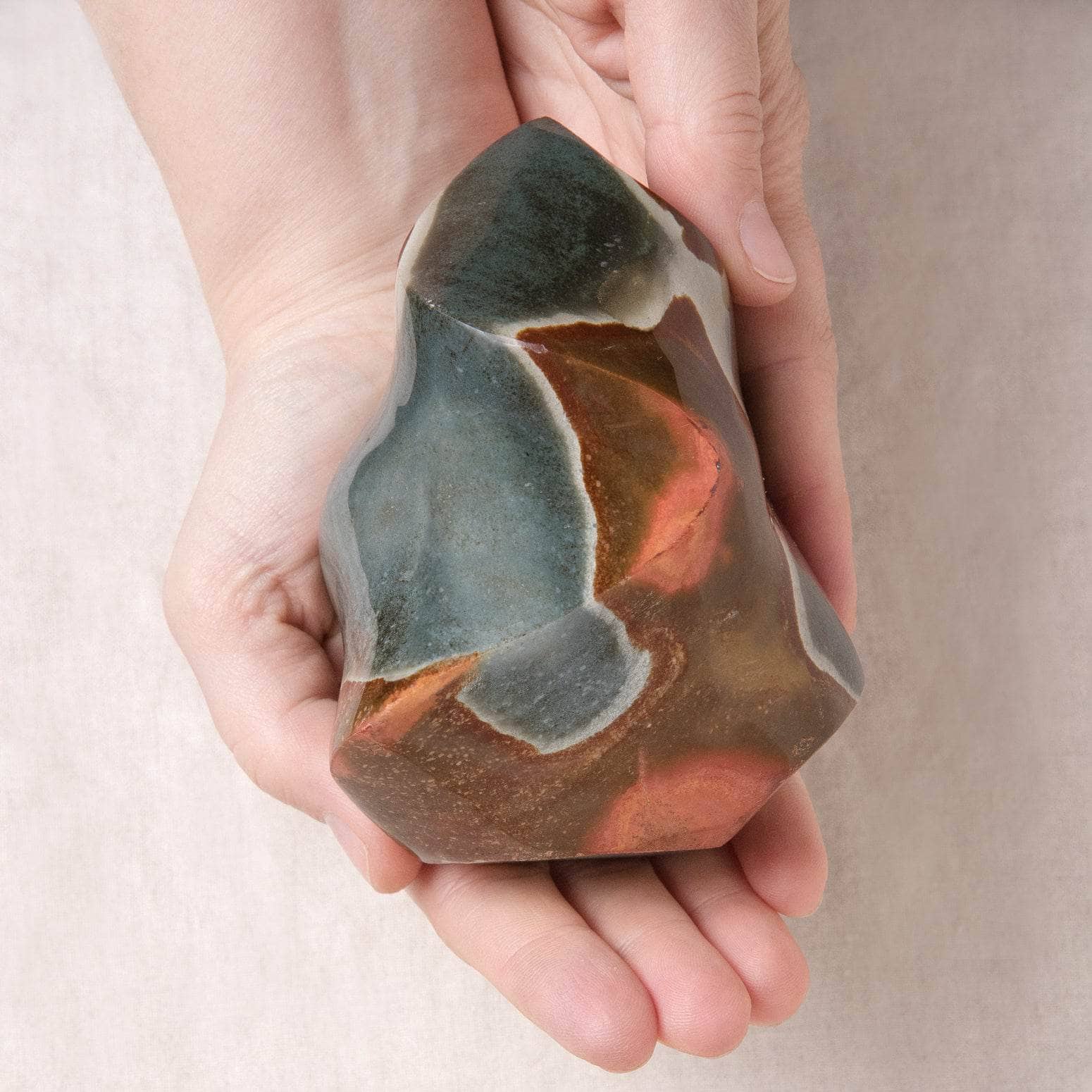 Polychrome (Desert Magic) Jasper Freeform Flame Crystals、mySite、hinf8tx79