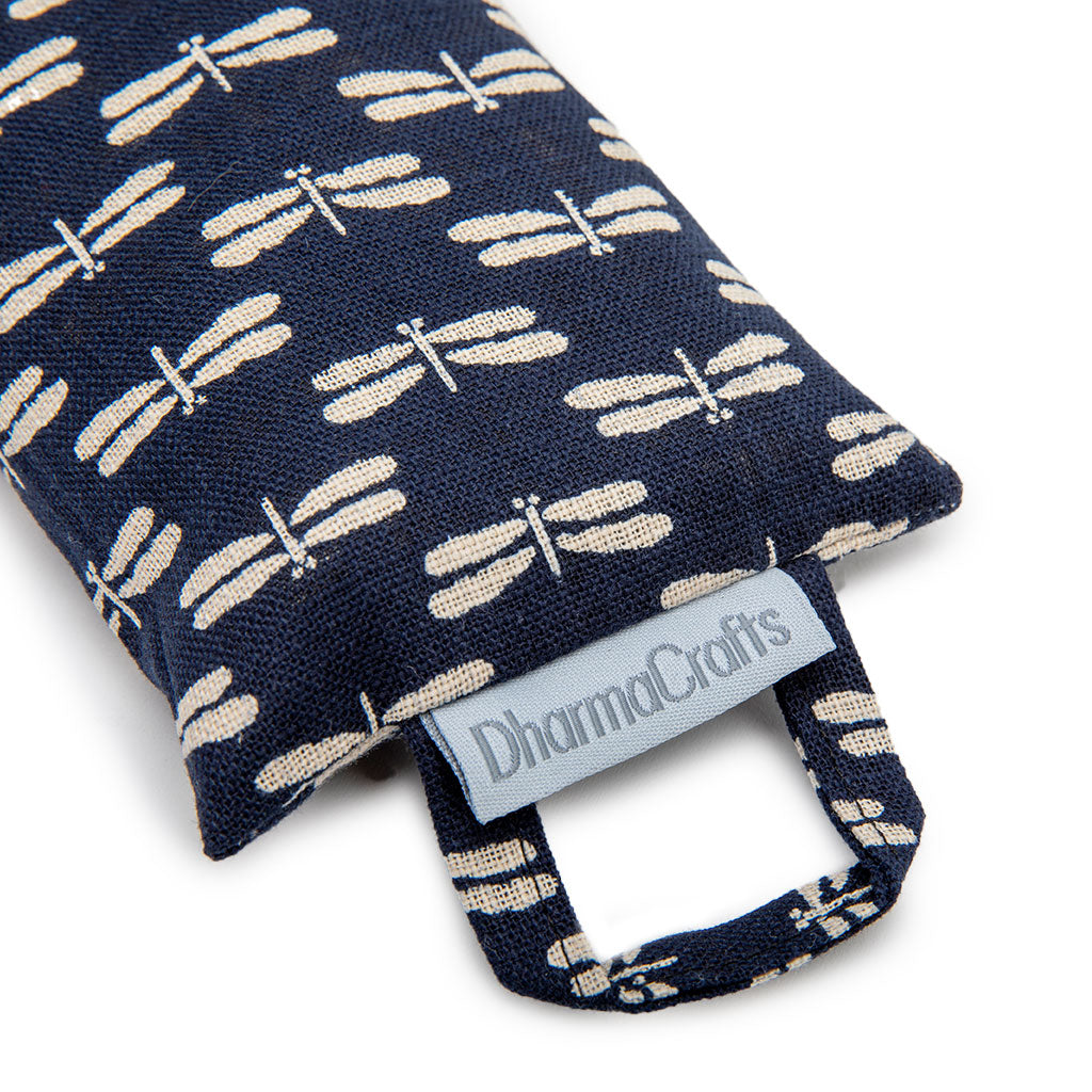 Yoga Eye Pillow in Navy Dragonfly、mySite、topwebapps