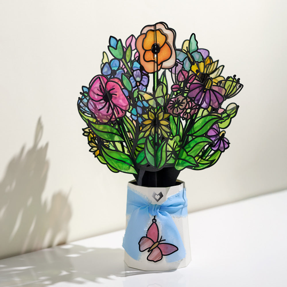Birthday Butterfly Pop-Up Card & Suncatcher Bouquet Bundle、mySite、solidvoid