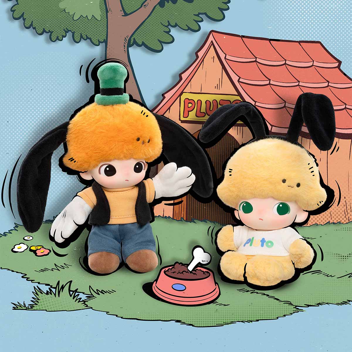  POP MART DIMOO WORLD × DISNEY Series-Vinyl Plush Keychain Blind Box、mySite、greenlandpopulation