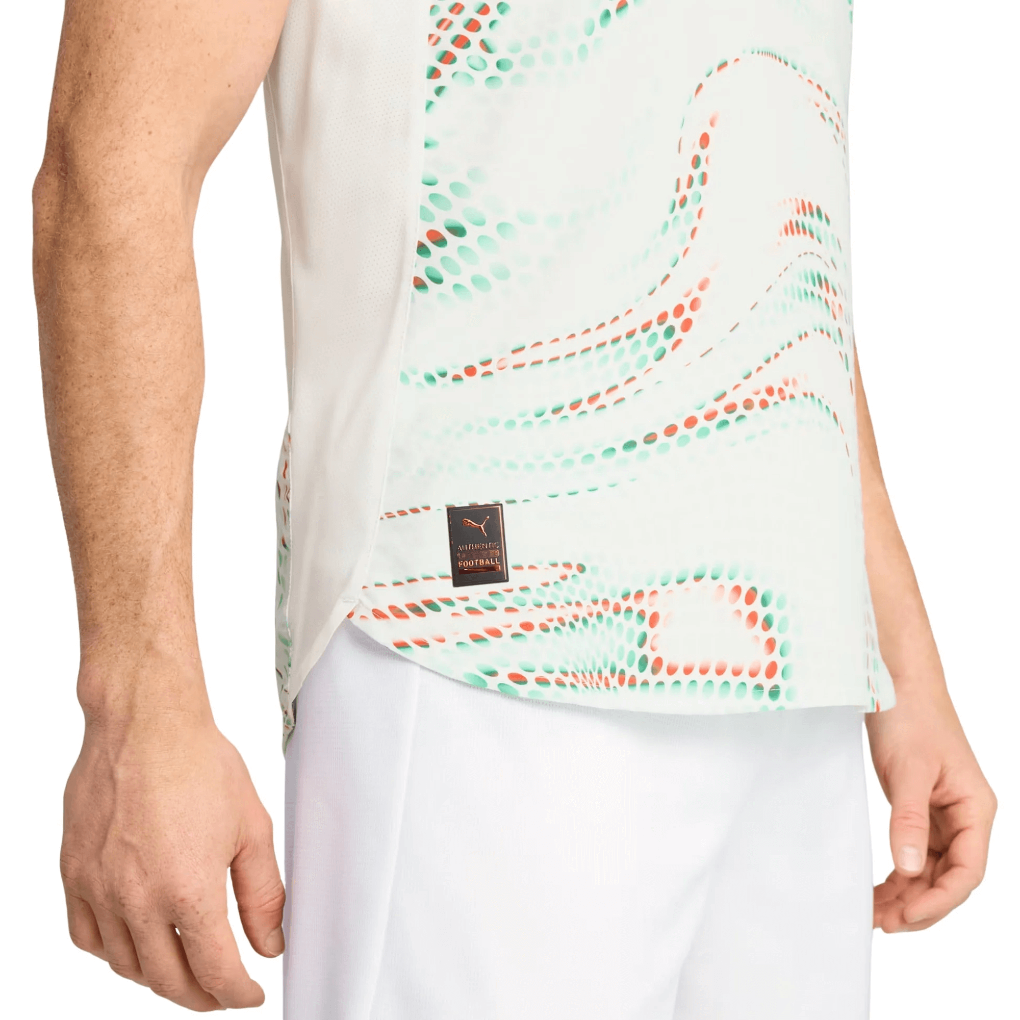 PUMA Men's Portugal 2025/26 Authentic Away Jersey White/Green/Red、mySite、bottomscart