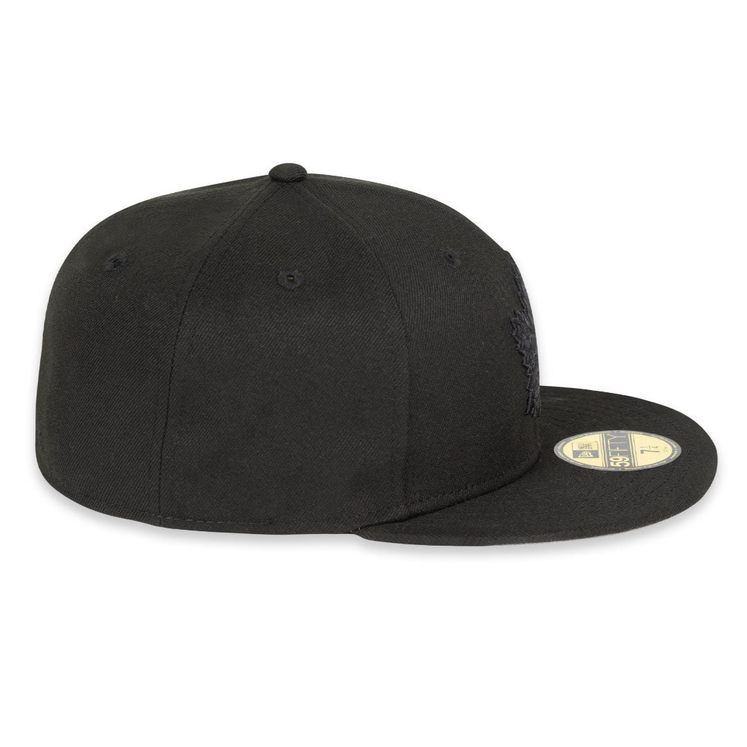 59FIFTY Tonal Prim Logo Fitted Hat - BLACK