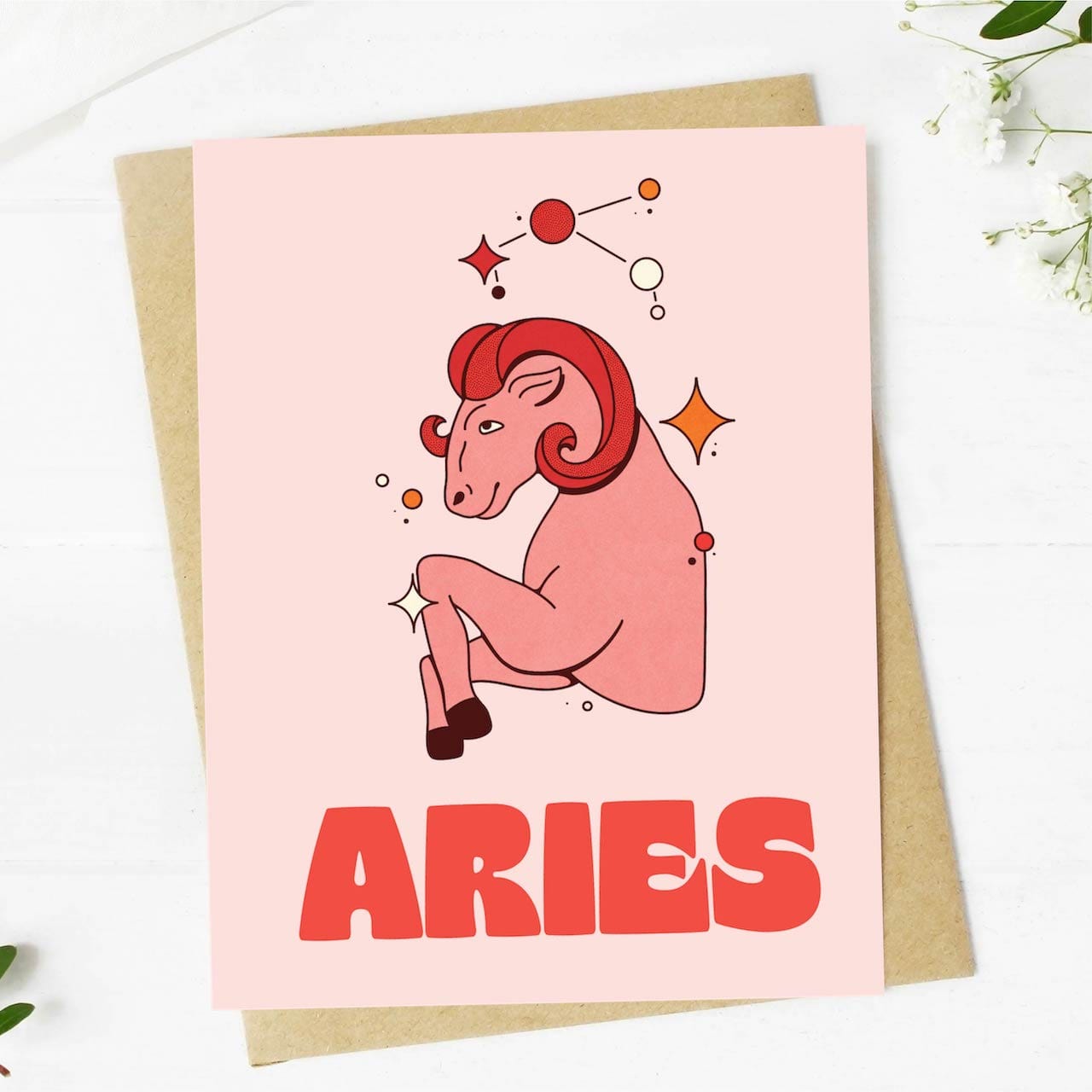  Aries Zodiac Greeting Card、mySite、ghnorth
