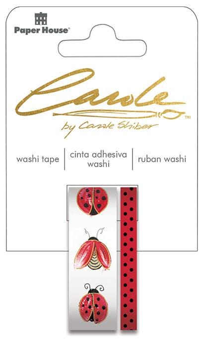  Washi Tape Set - Carole Shiber Hand-Painted Ladybug、mySite、ghnorth