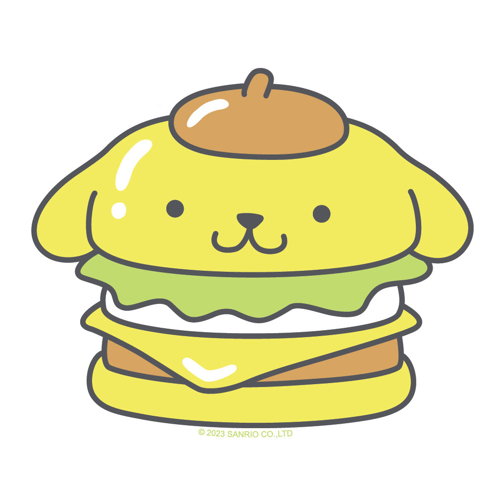  Pompompurin Burger Vinyl Sticker Decal、mySite、ghnorth