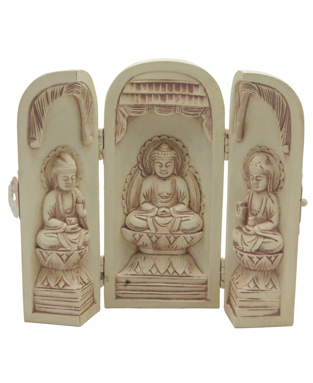 Three Panel Artistic Buddha Statue、mySite、topwebapps