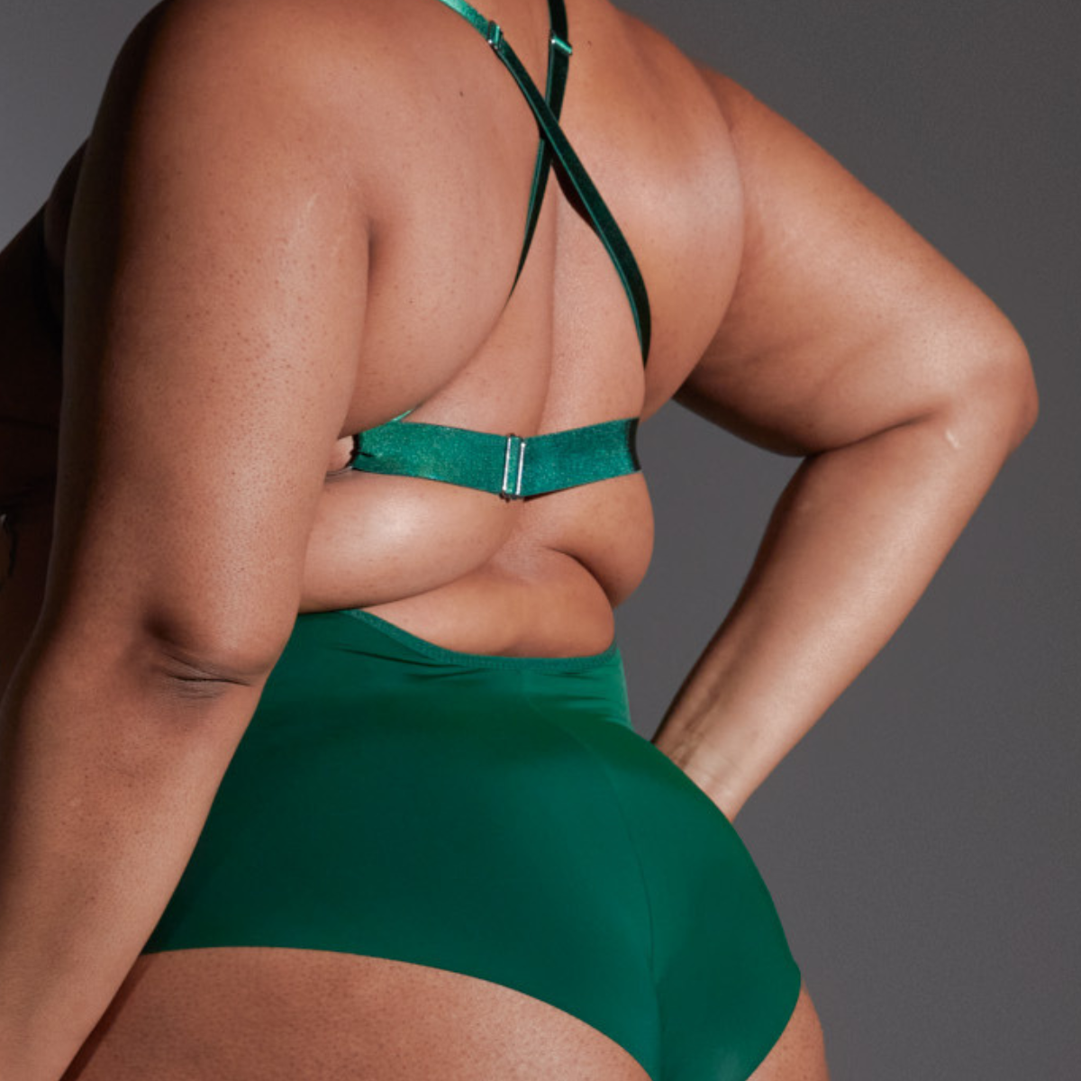 Dracona Bodysuit - Emerald - Available in Multiple Nudes - FINAL SALE、mySite、bengalsvssteelers