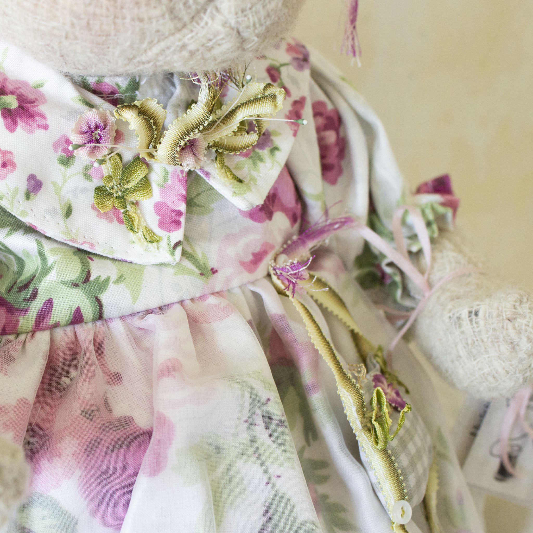 RETIRED - Hutch Studio - Rosey Posey - One Of A Kind Bunny、mySite、g9winljtr