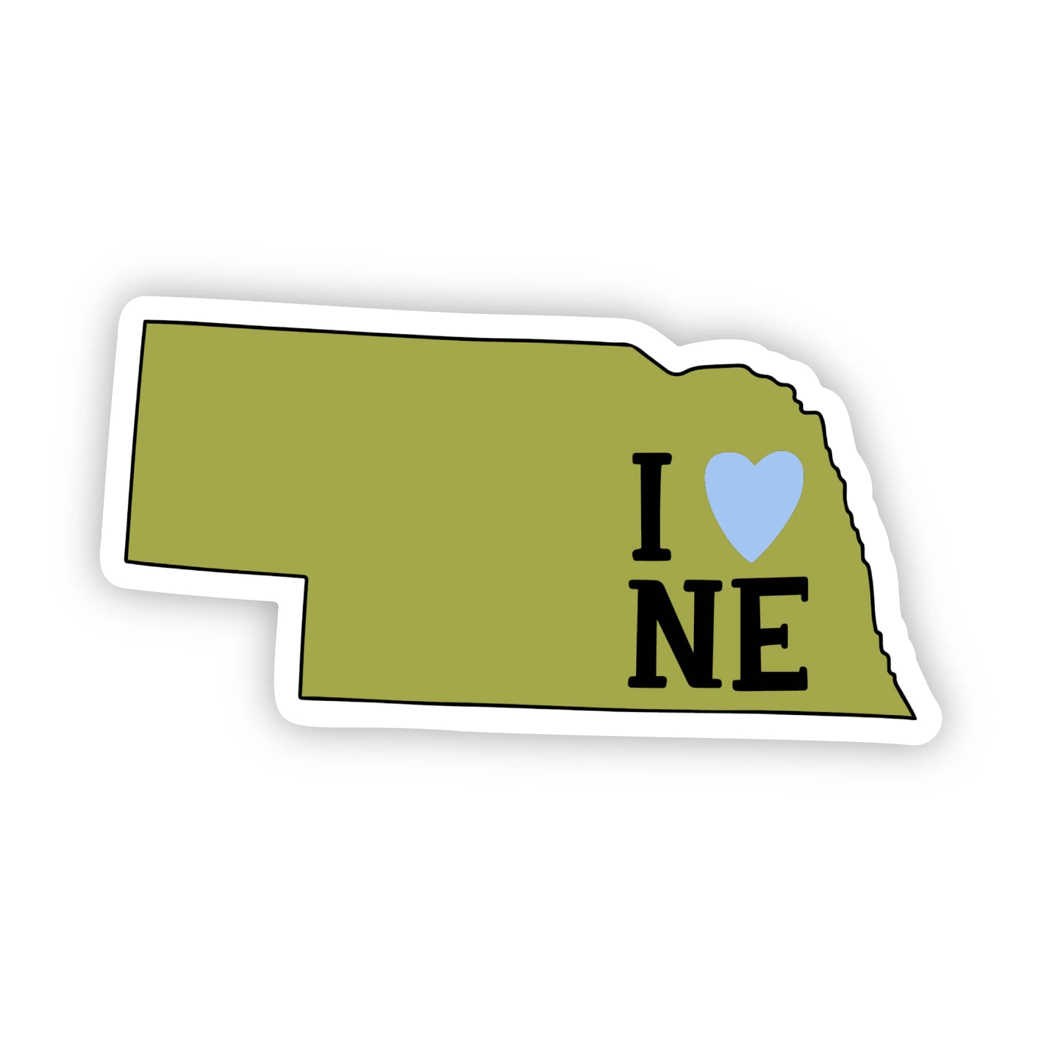  I Love Nebraska Sticker、mySite、elrpsem3k