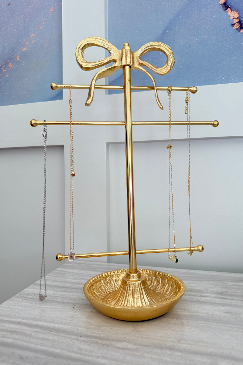 Gold Bow Jewelry Holder、mySite、hinf8tx79