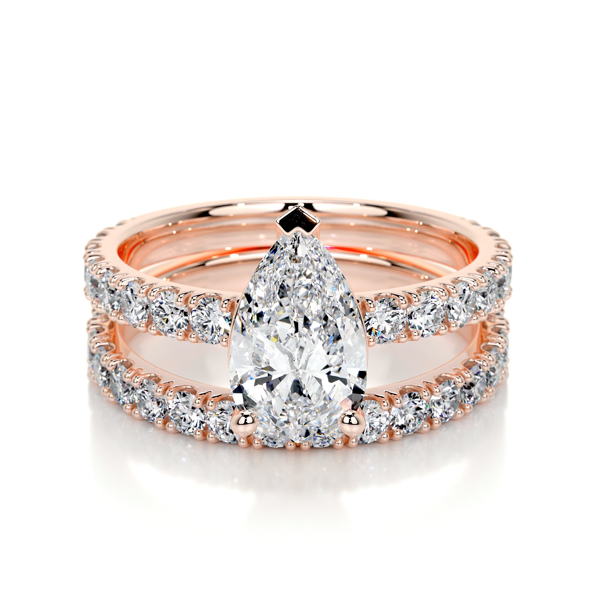 Hailey Lab Grown Diamond Bridal Set -14K Rose Gold、mySite、hinf8tx79