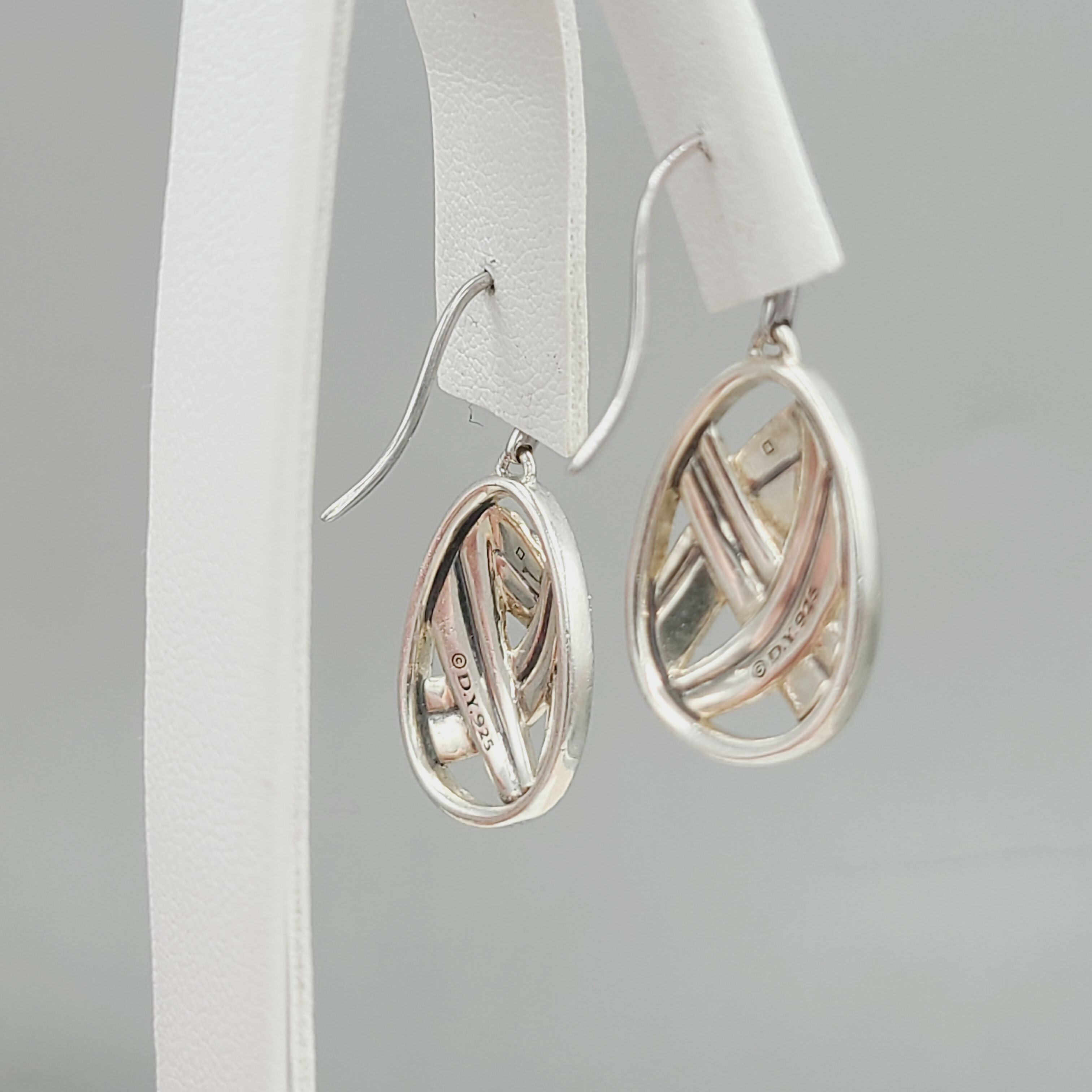David Yurman Papyrus Crossover Drop Earrings Diamonds、mySite、hinf8tx79