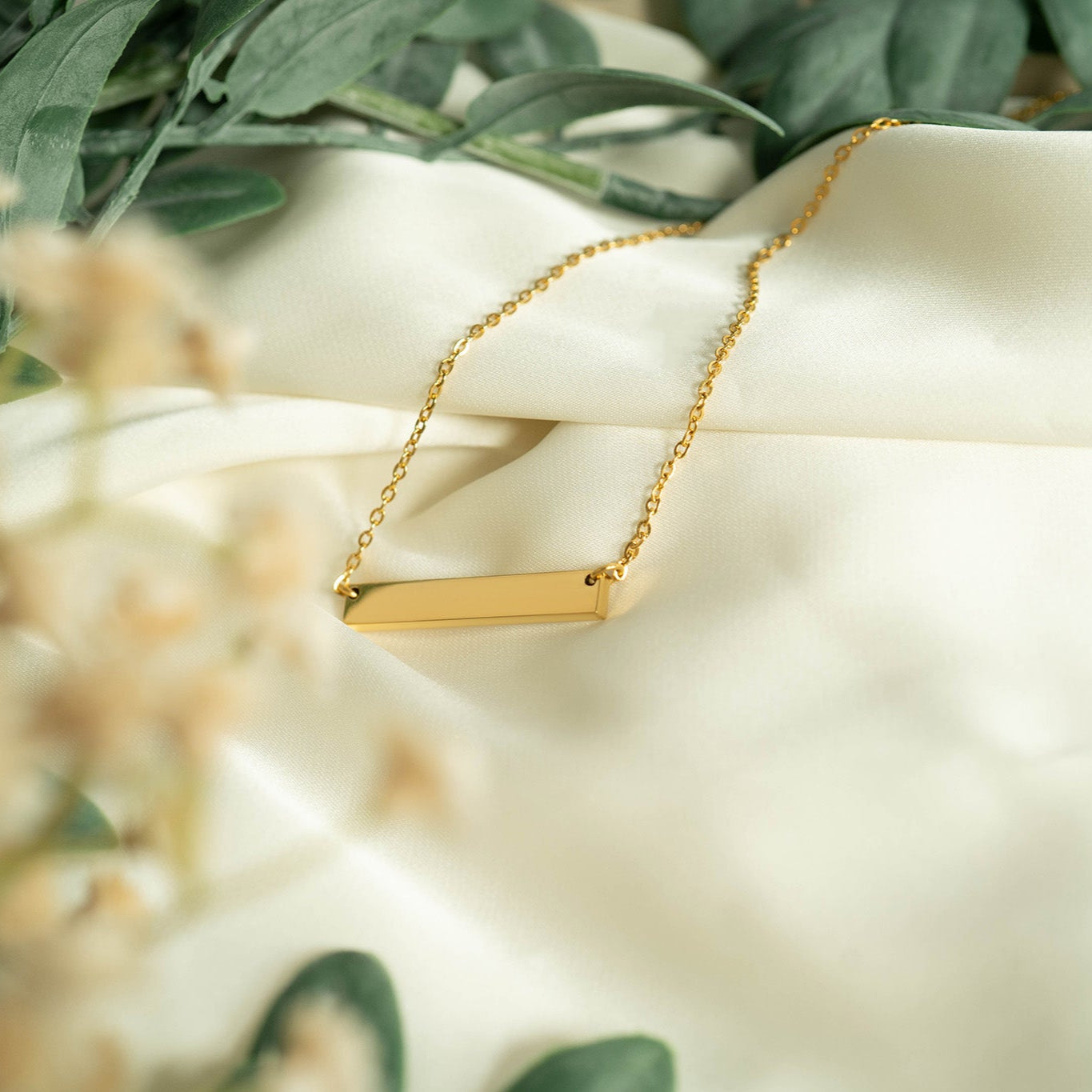 10 Pack - 18K Gold PVD Coated Polished Stainless Steel Blank Bar / SBB0072、mySite、dreamappss