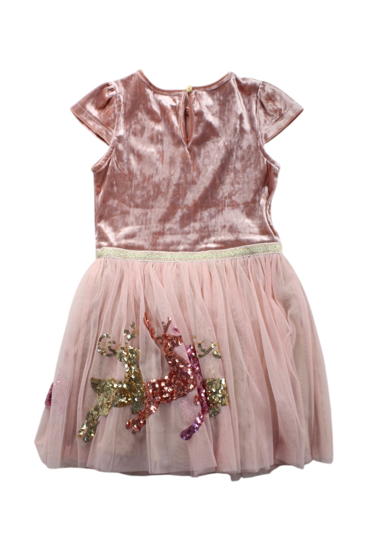 Monsoon Reindeer Velvet Dress 5-6T、mySite、g9winljtr