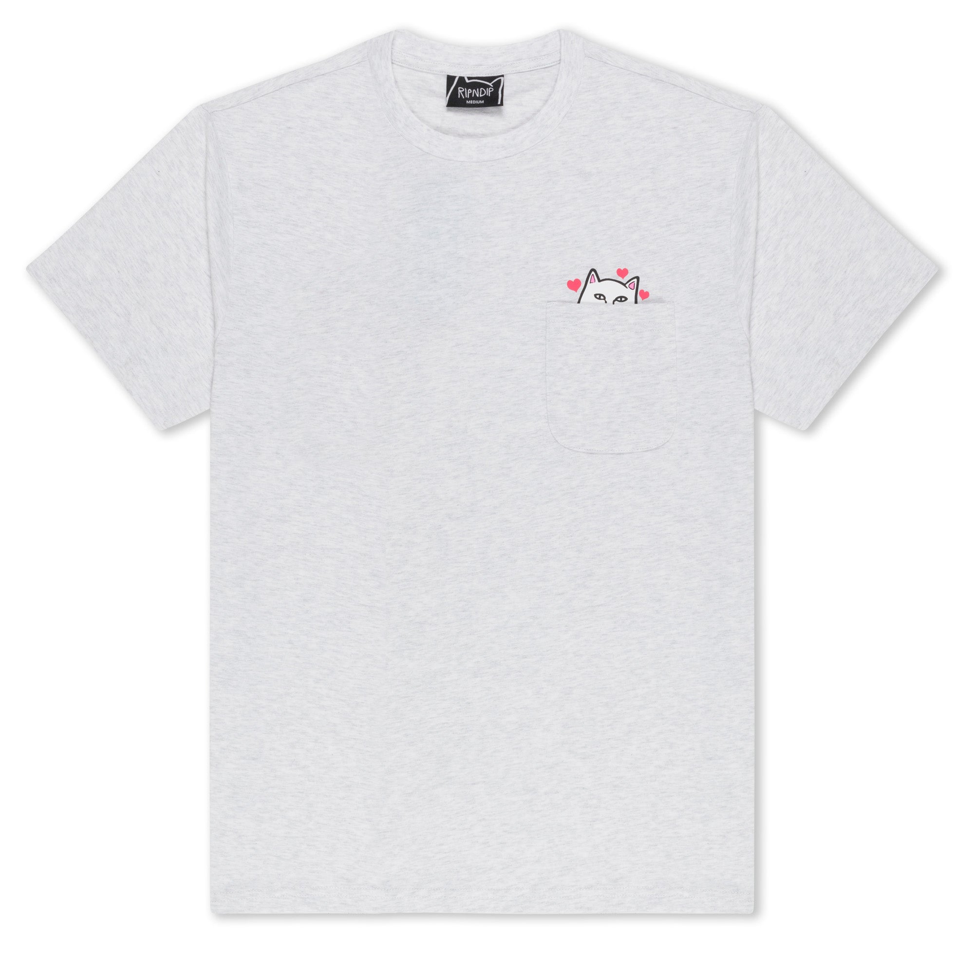  Nermal Loves Pocket Tee (Ash Heather)、mySite、merchandisen