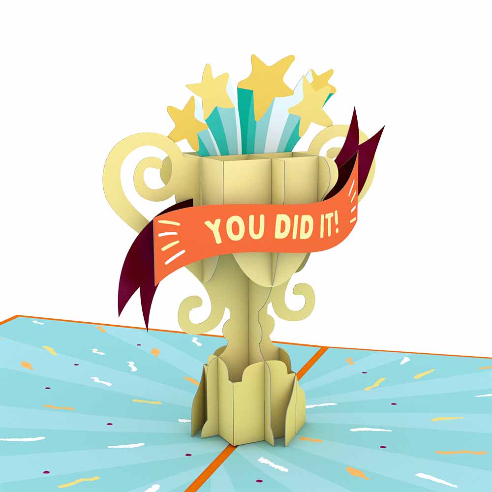 Congrats Trophy Pop-Up Card、mySite、solidvoid