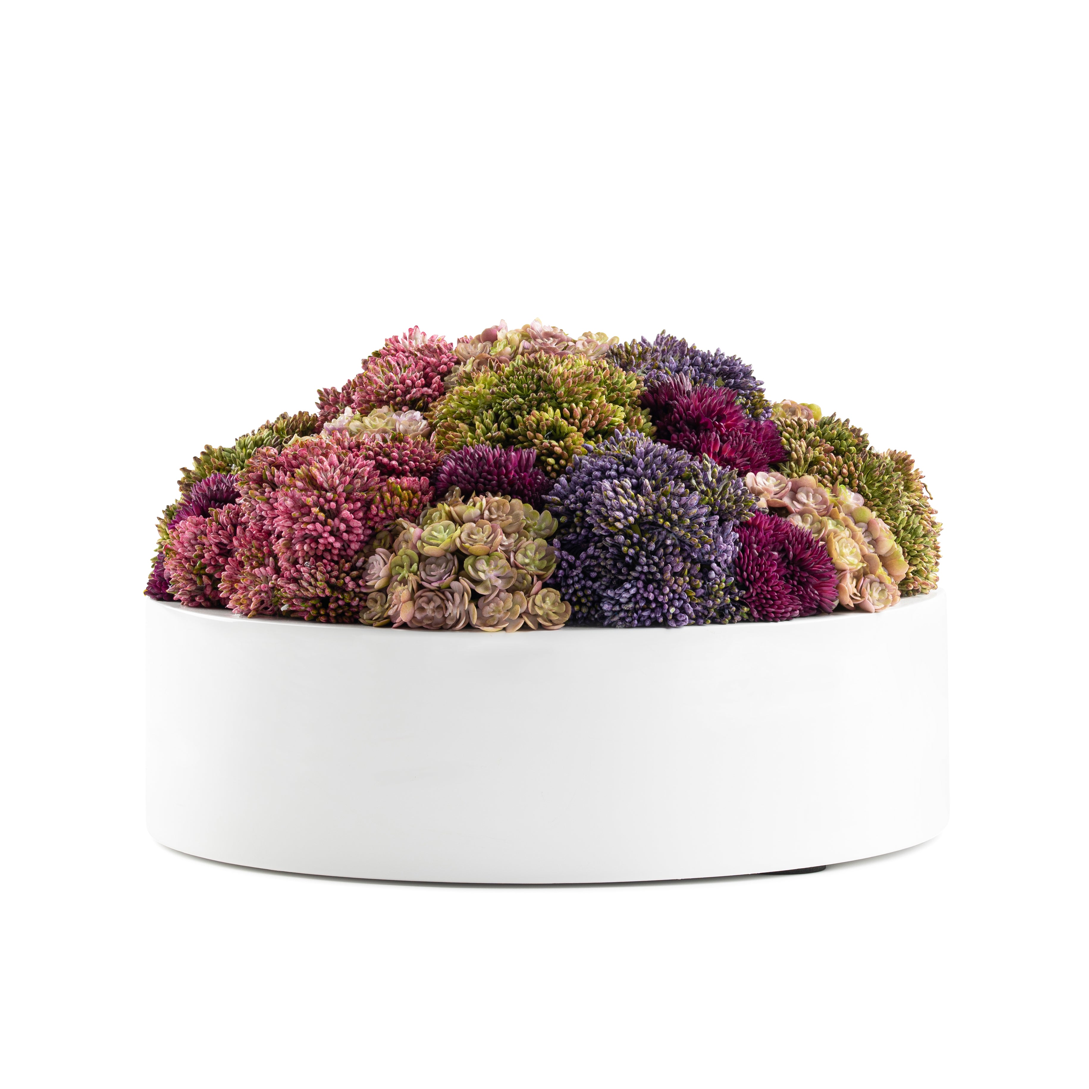  DH Floral White Round Pot、mySite、elrpsem3k